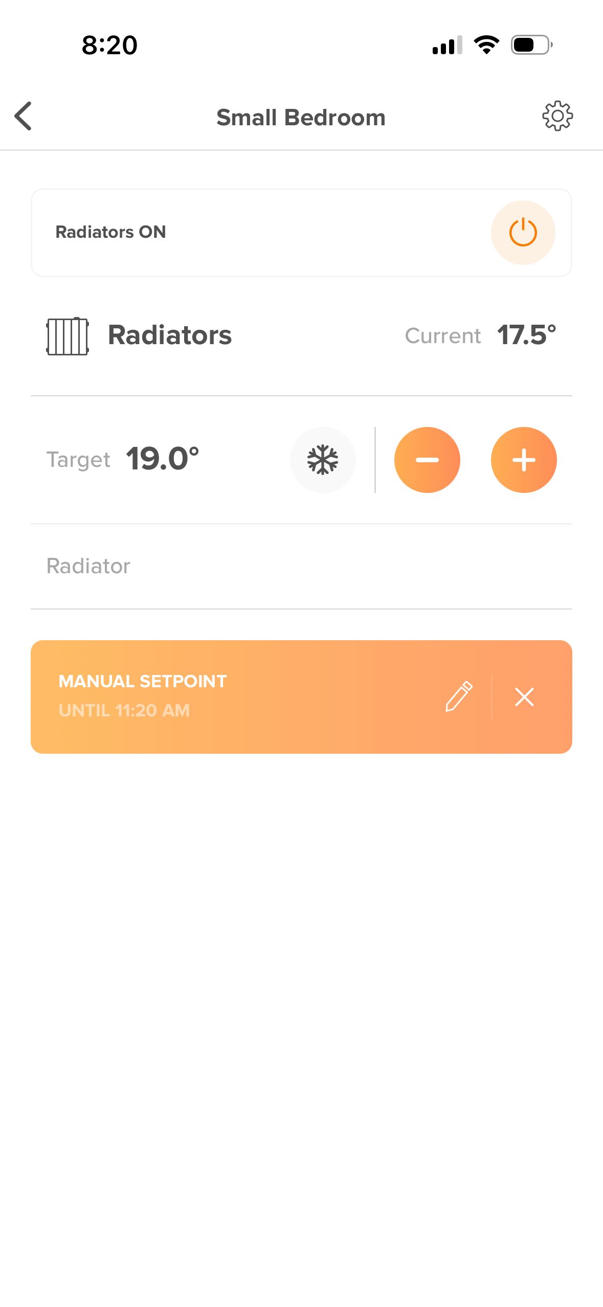 settings (Intuis Connect Netatmo)