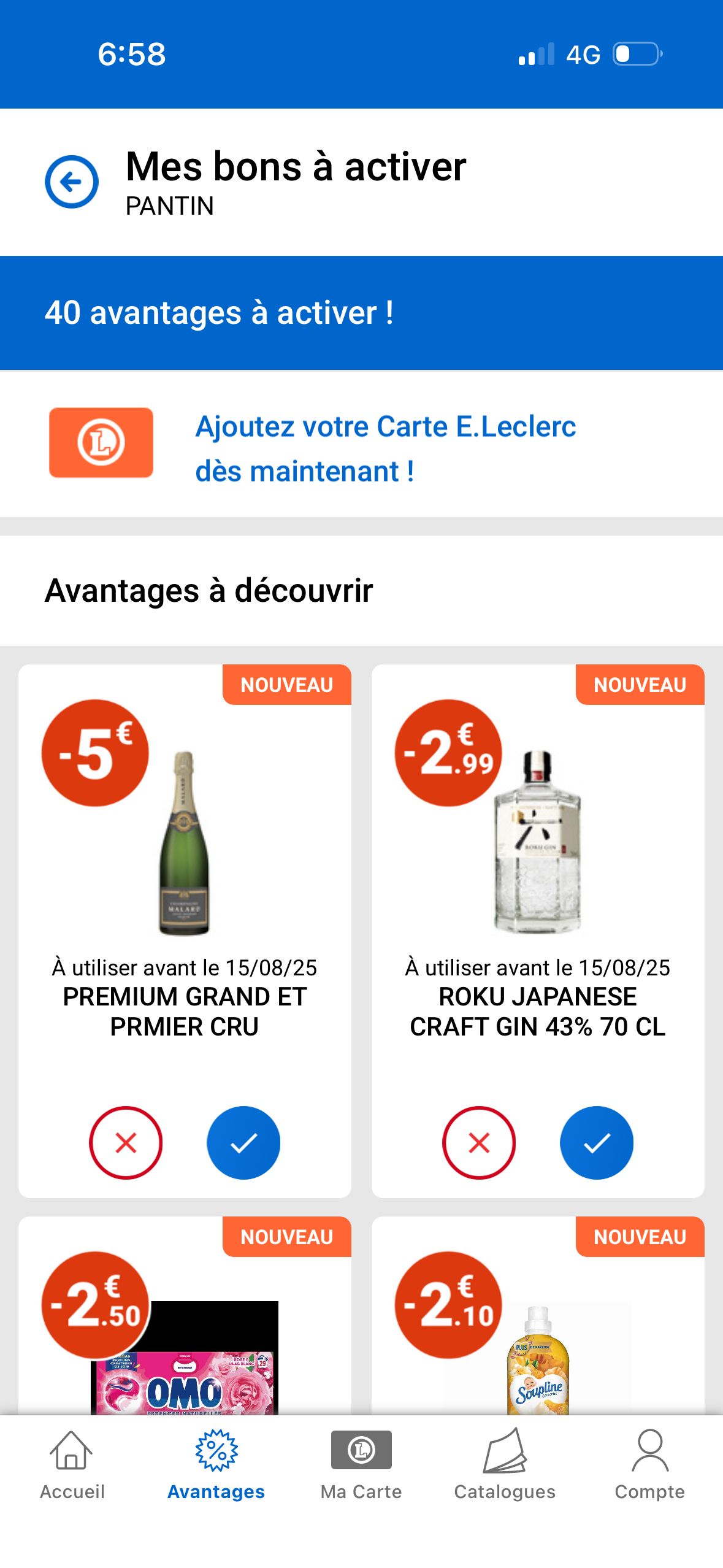 coupon list (Mon E. Leclerc)
