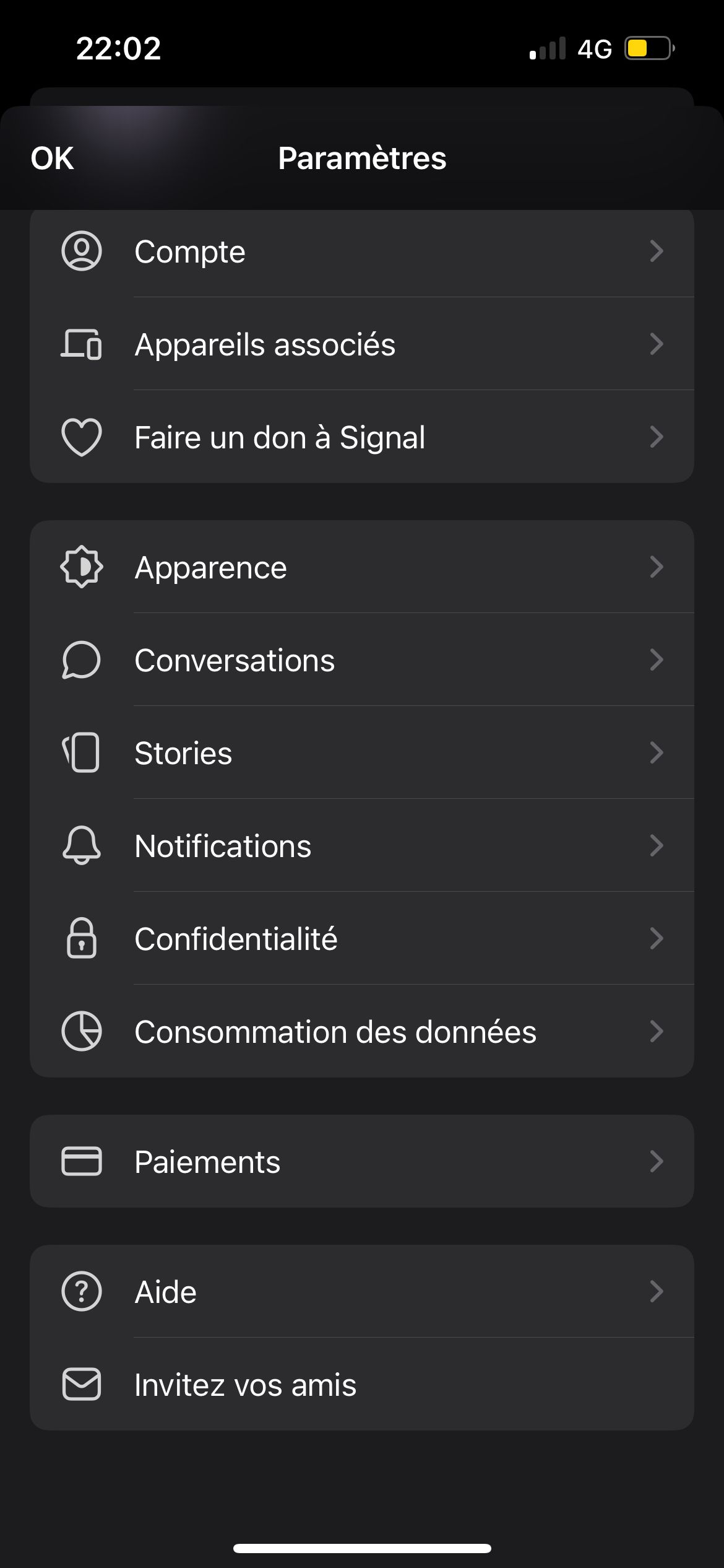 settings (Signal)