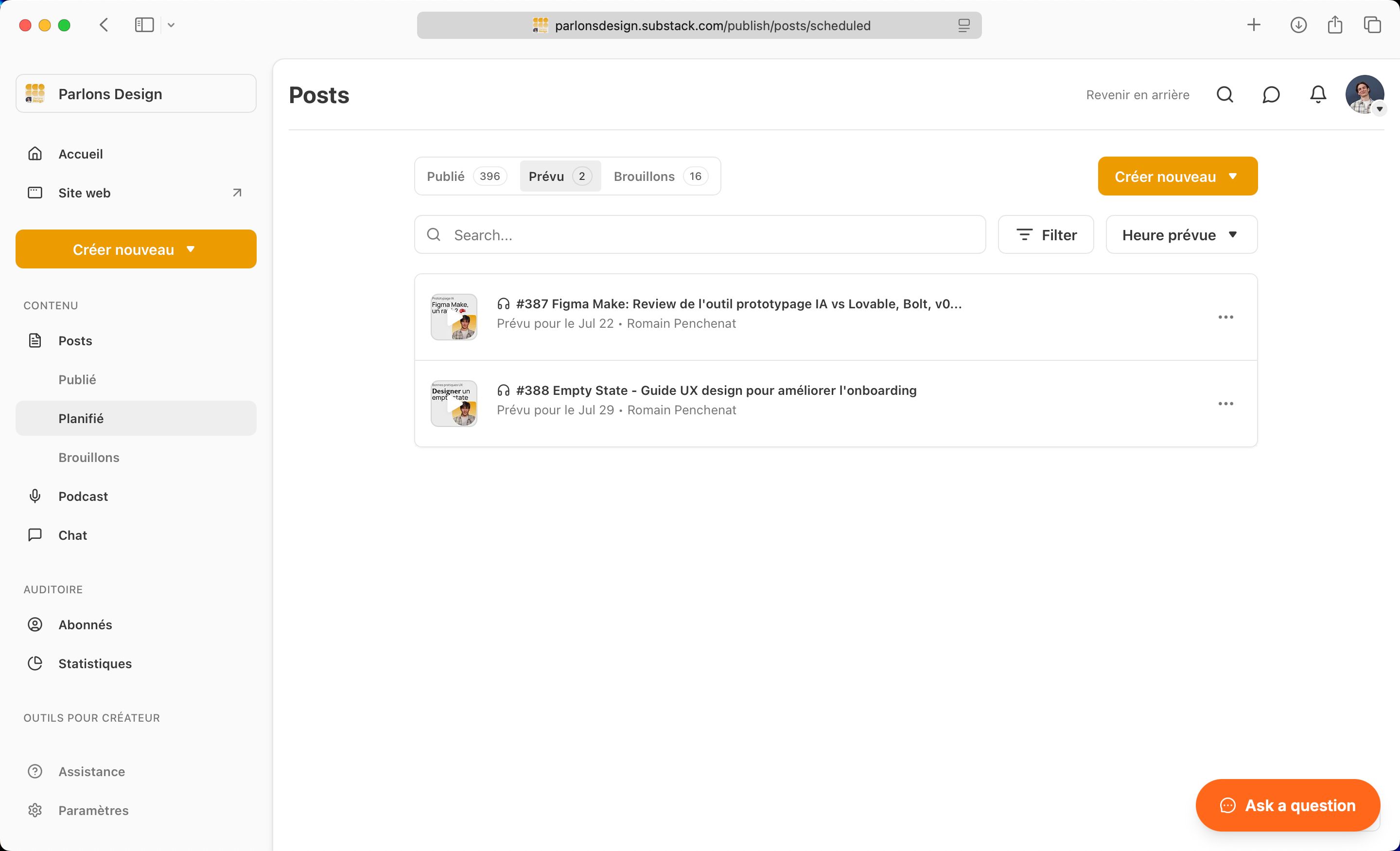 Dashboard (Substack)