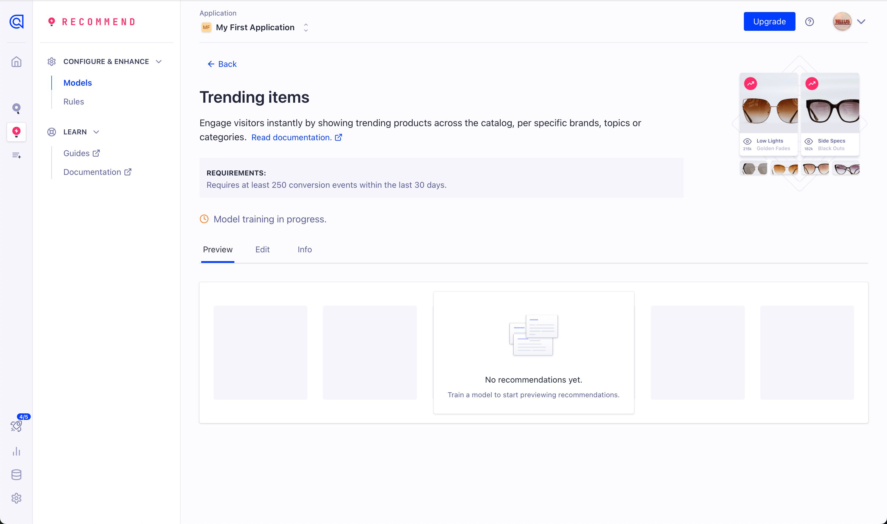 dashboard (Algolia)