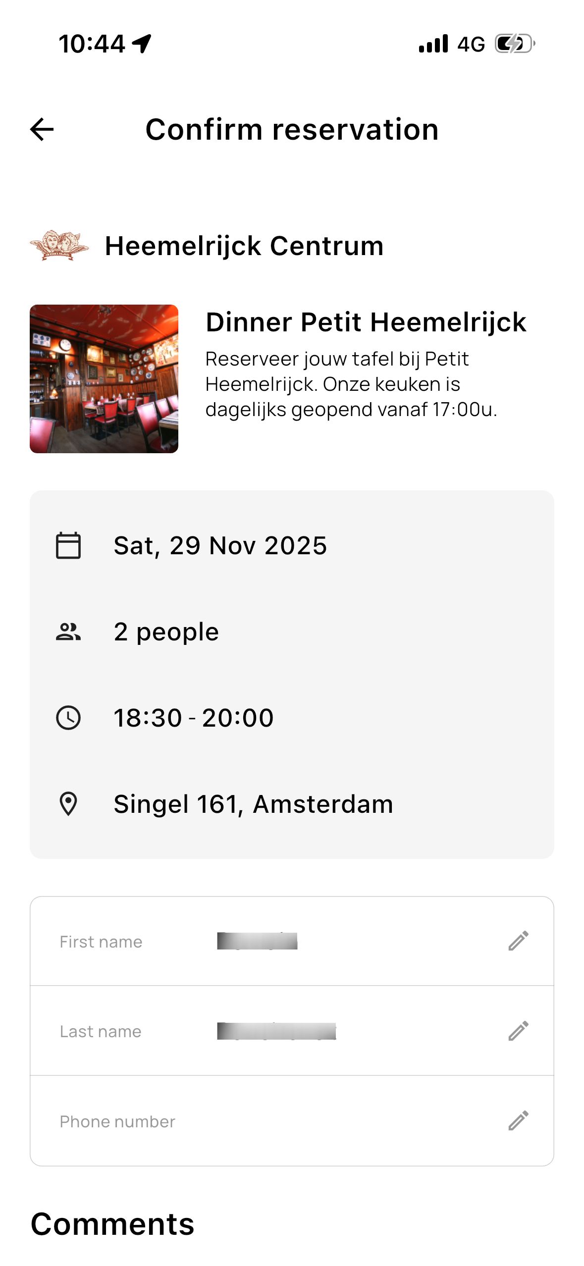 Confirmation (Zenchef)