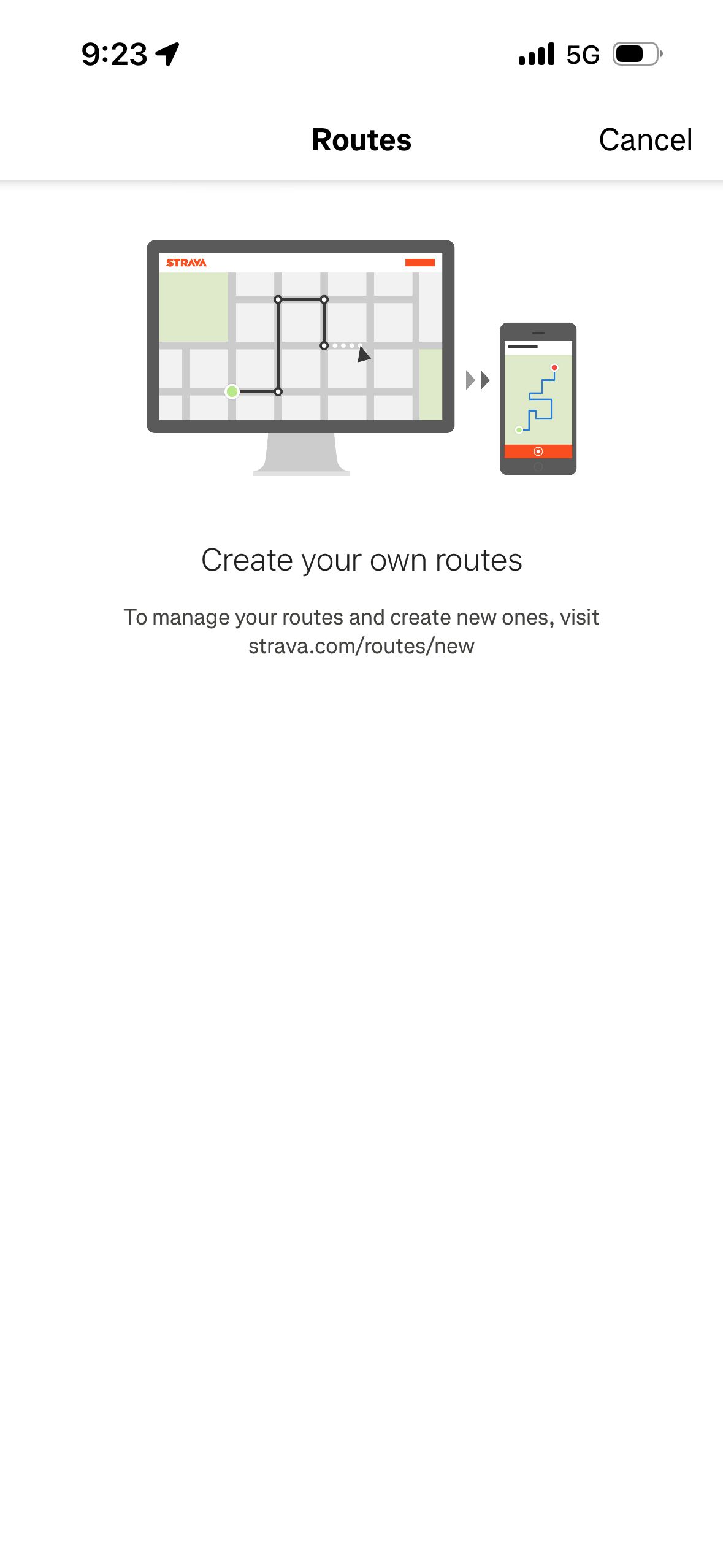 Empty State (Strava)