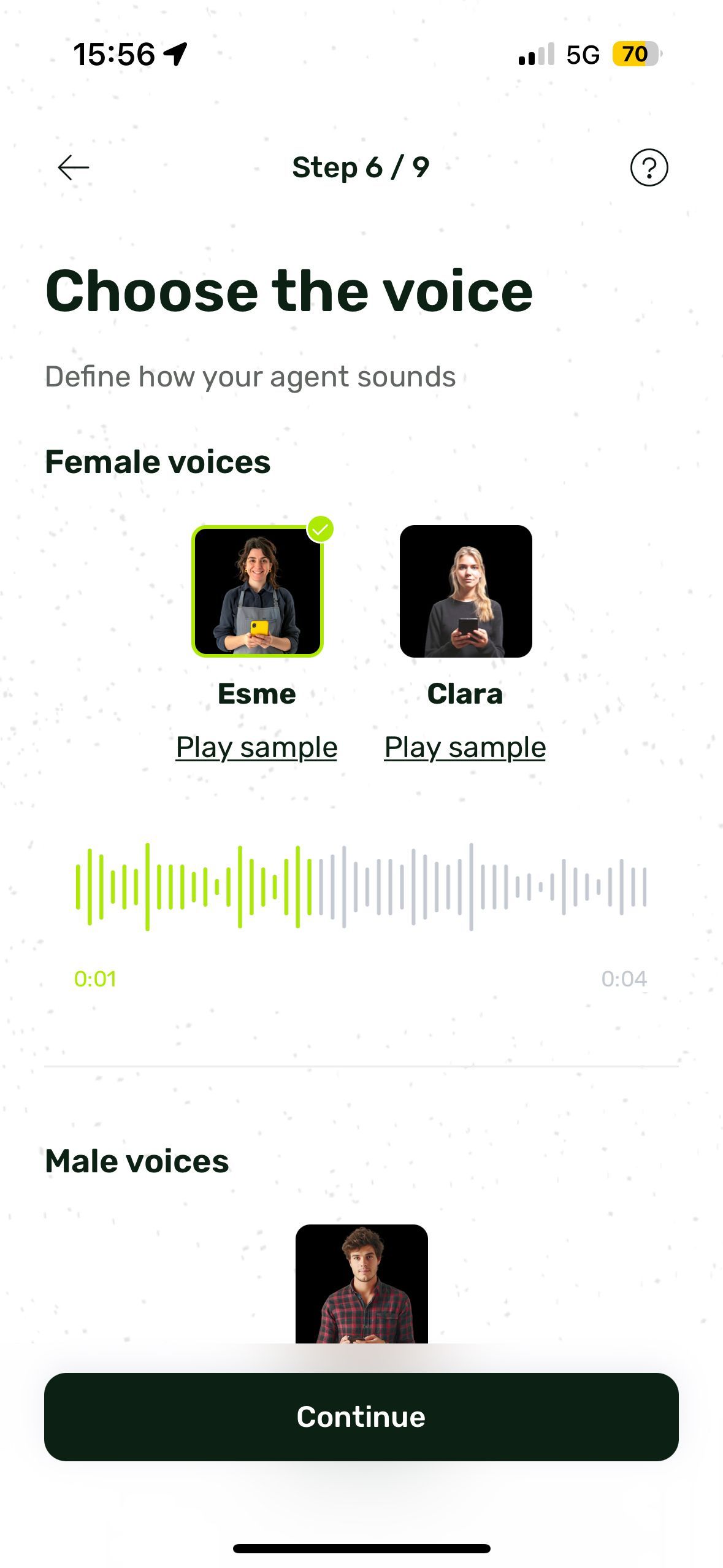 settings (Voice Selection App)