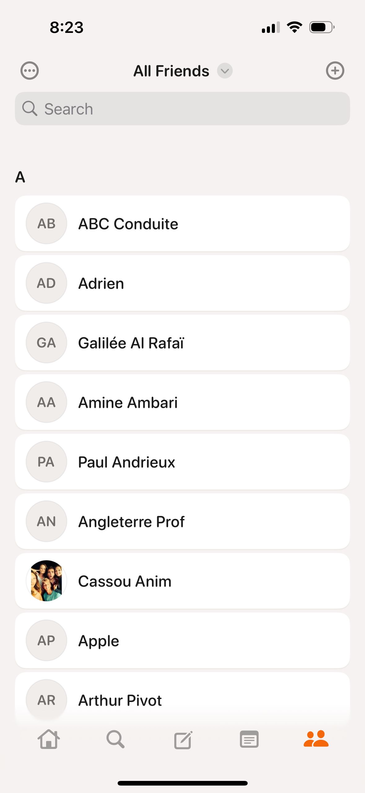 Friend List (Friendzone)