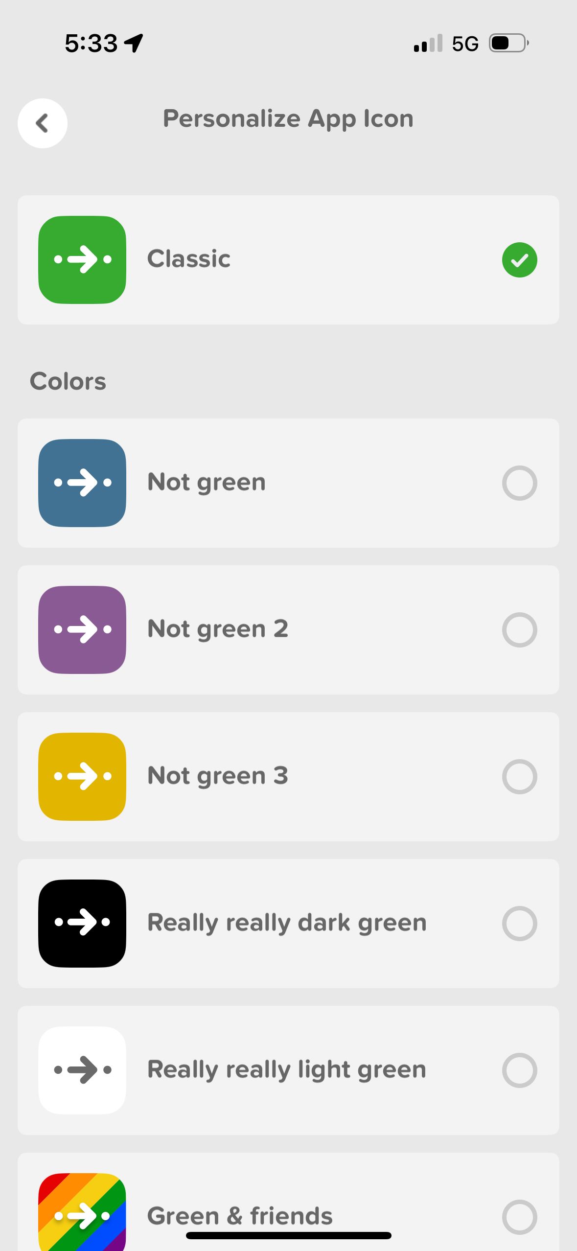 Settings (Citymapper)