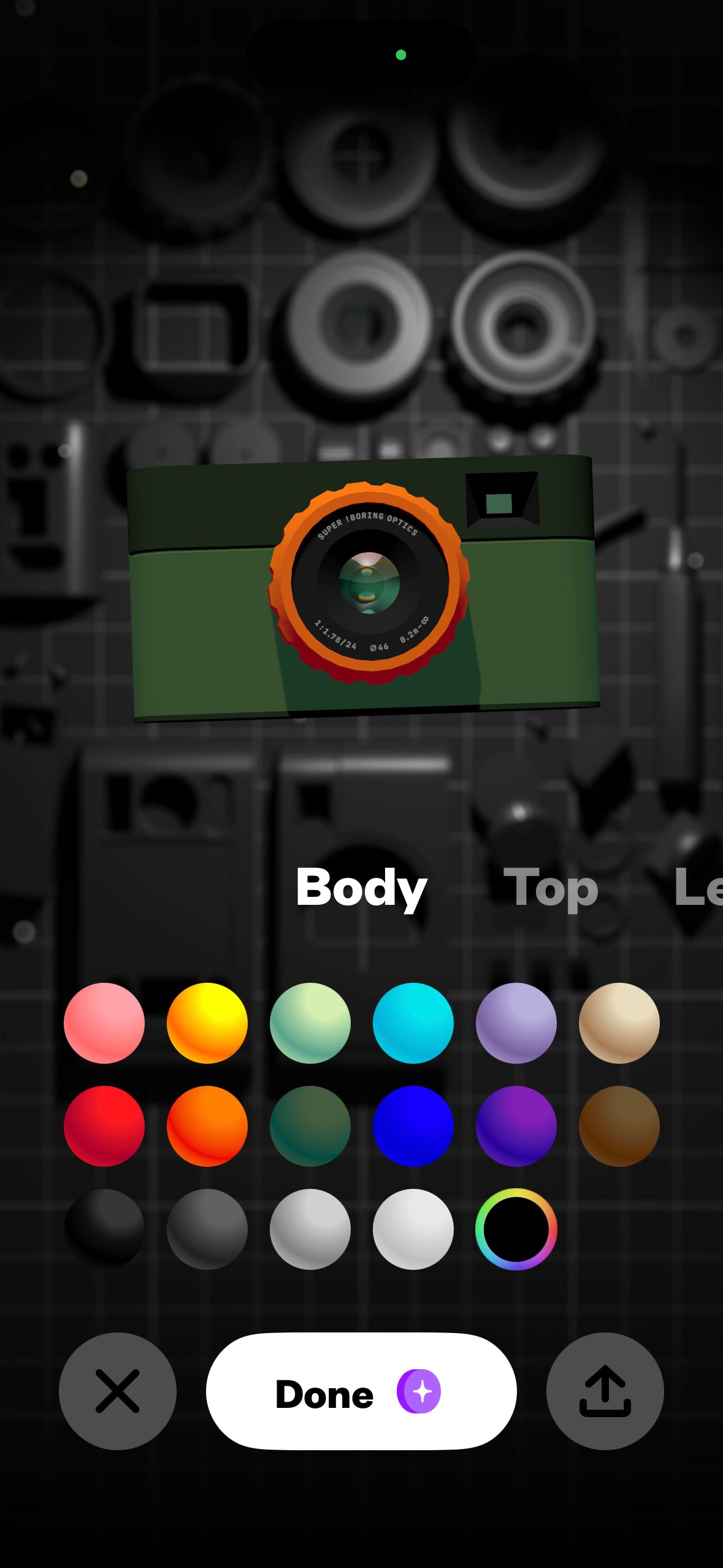 settings (!Camera)