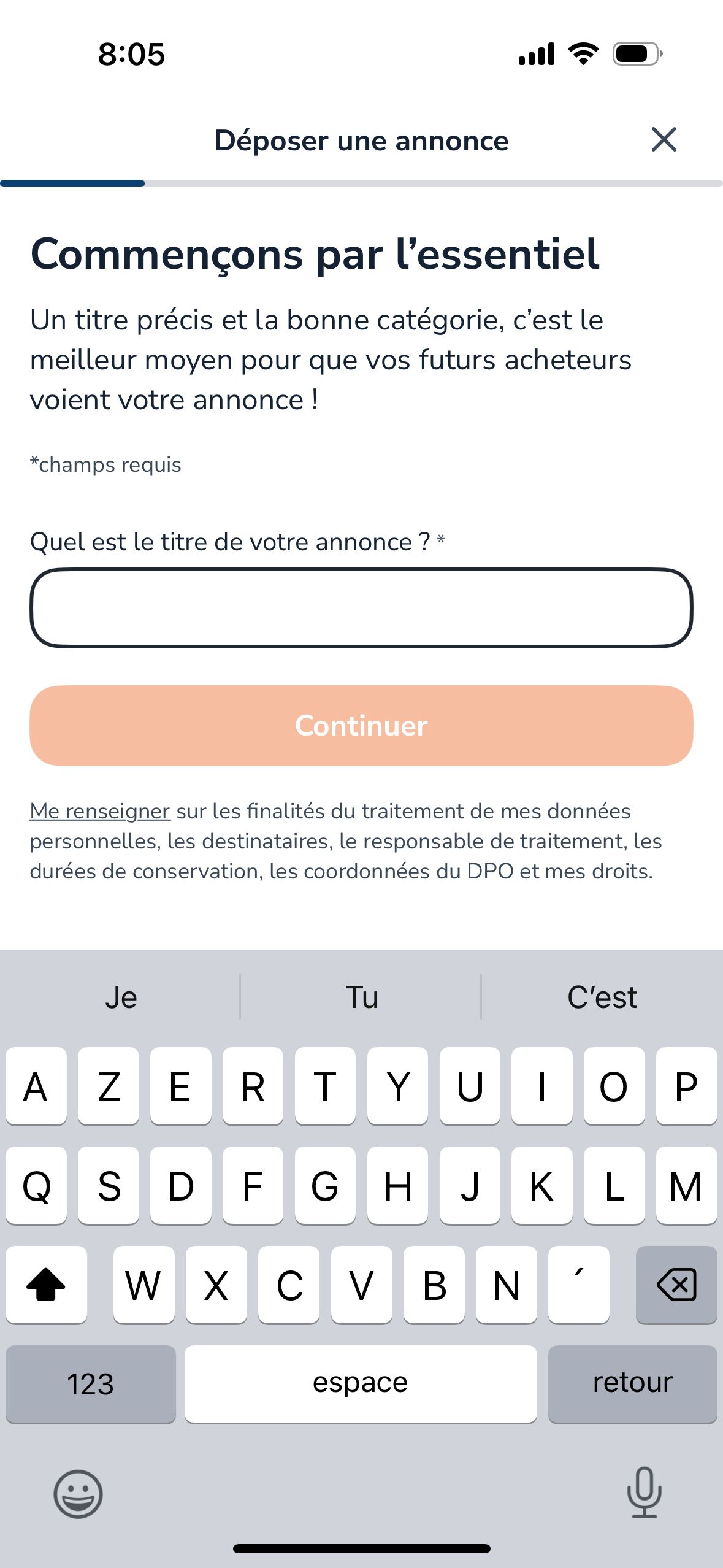 form (Le bon coin)