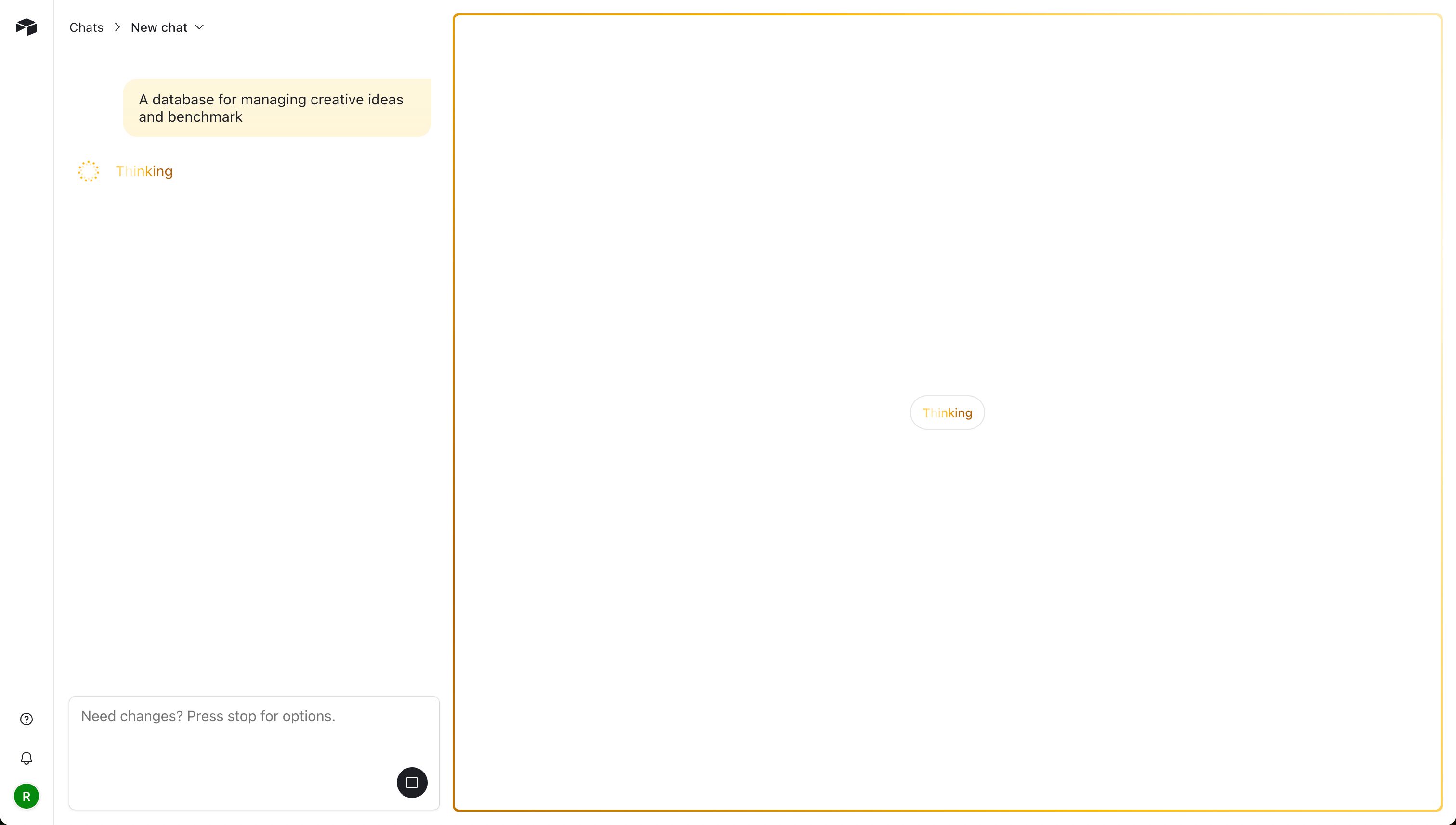 chat interface (Airtable)