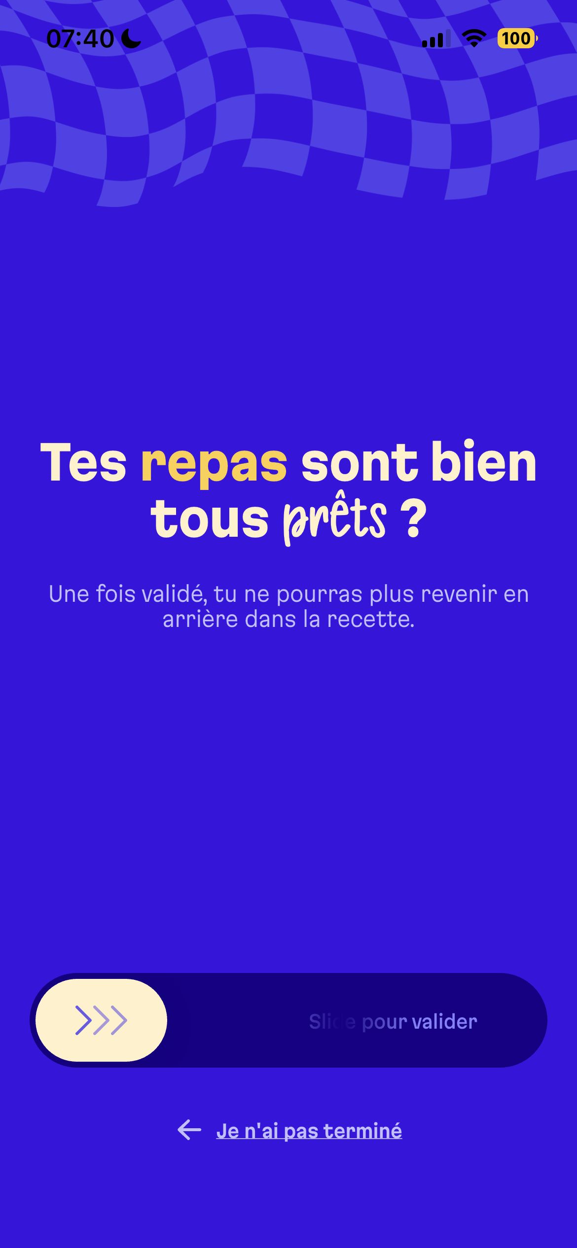 confirmation screen (Unknown)