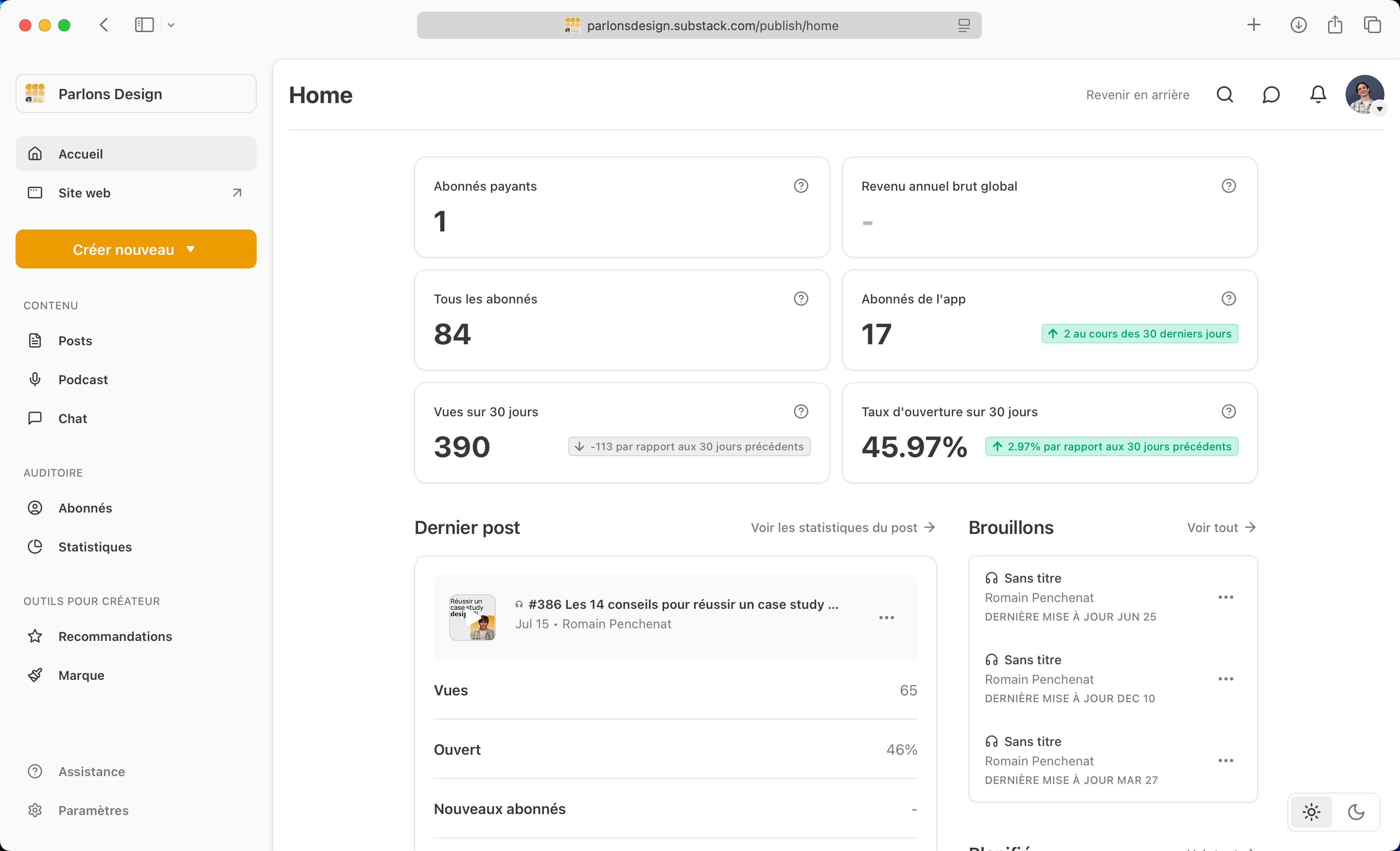 dashboard (Substack)