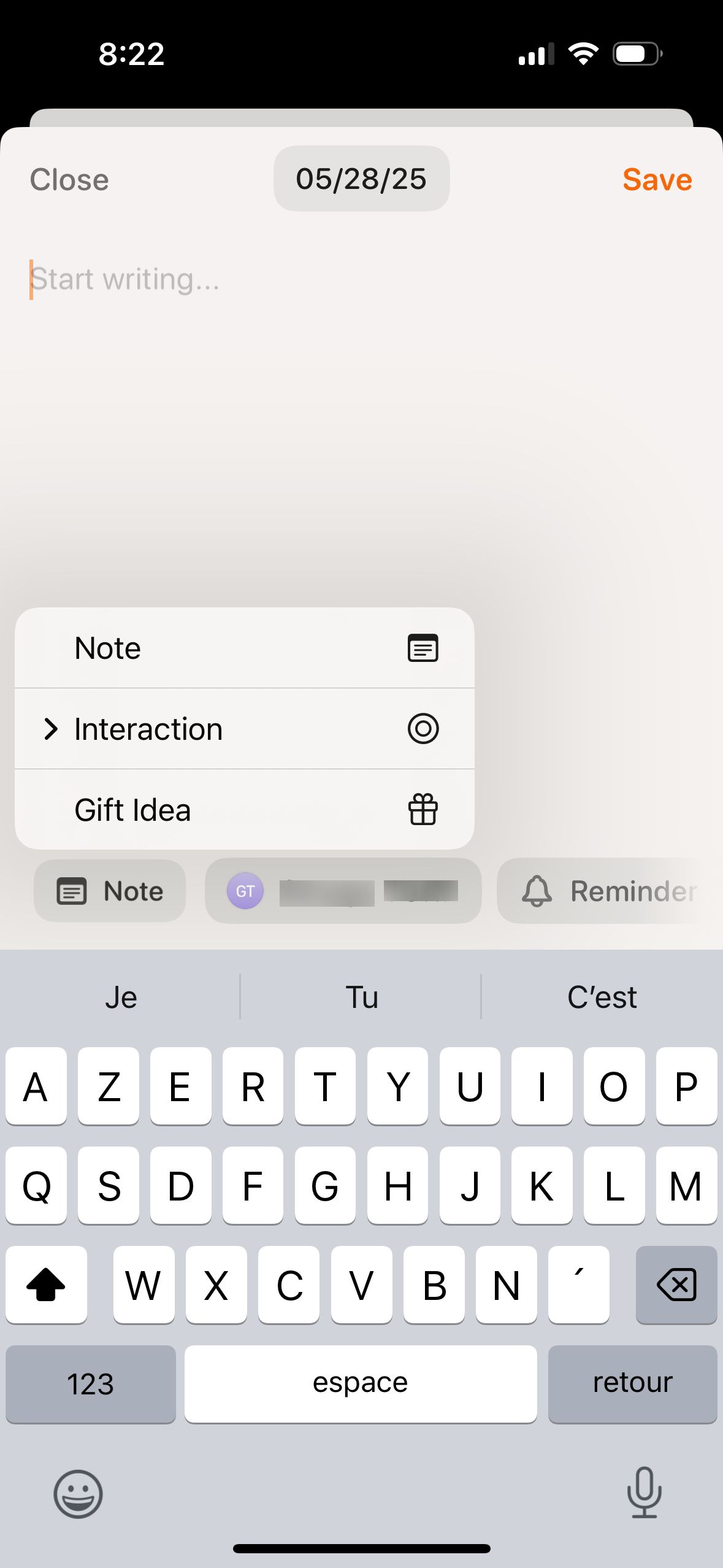 Note Creation (Friendzone)