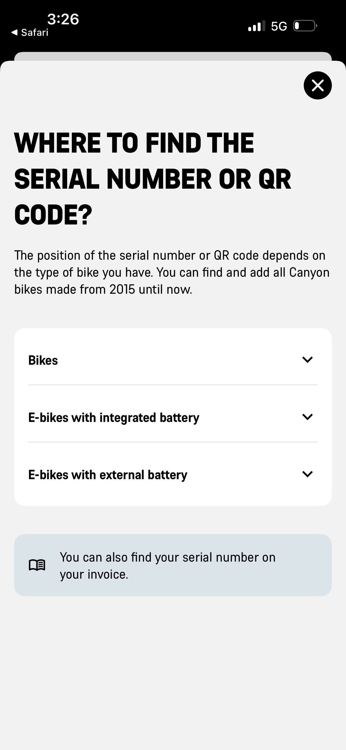 Help/FAQ (Canyon)