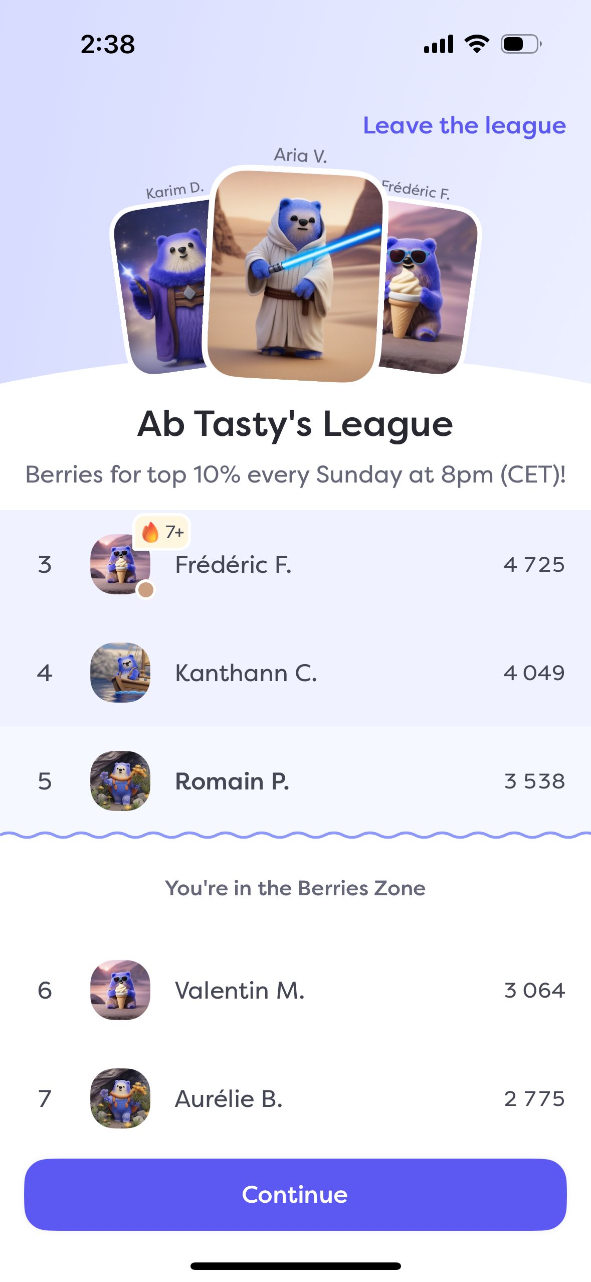Leaderboard (Alan)