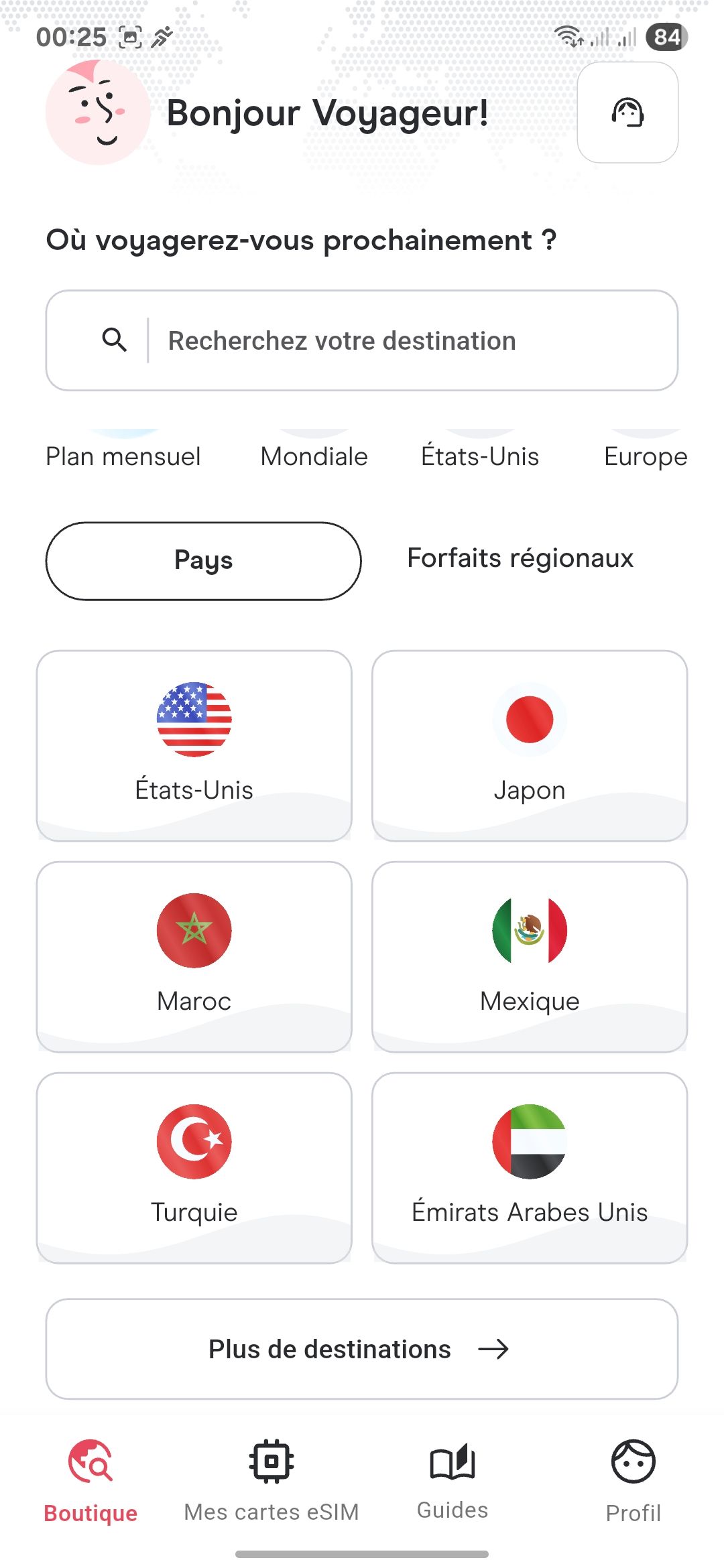 Travel Destination Selection