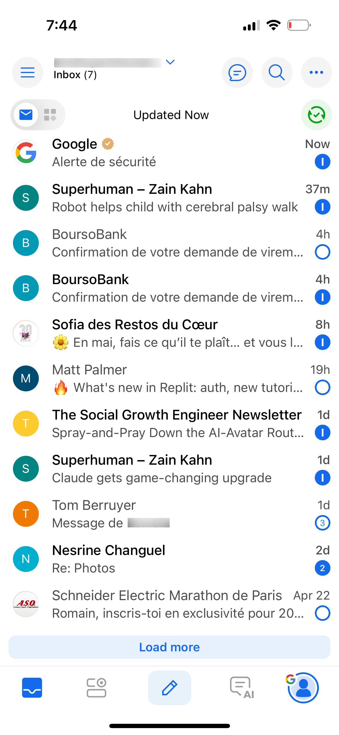 Email Inbox (BlueMail)