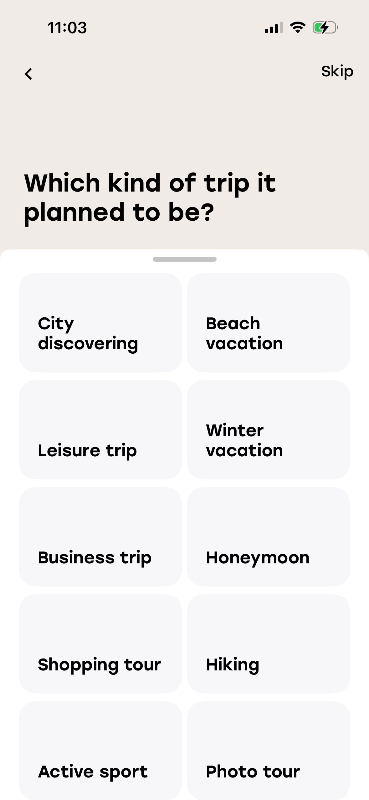 Selection (Plan & Go)