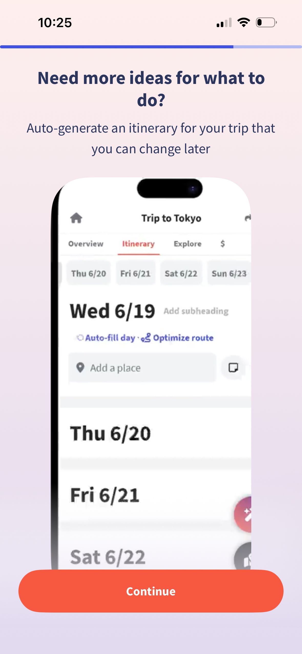 Itinerary (Wanderlog)
