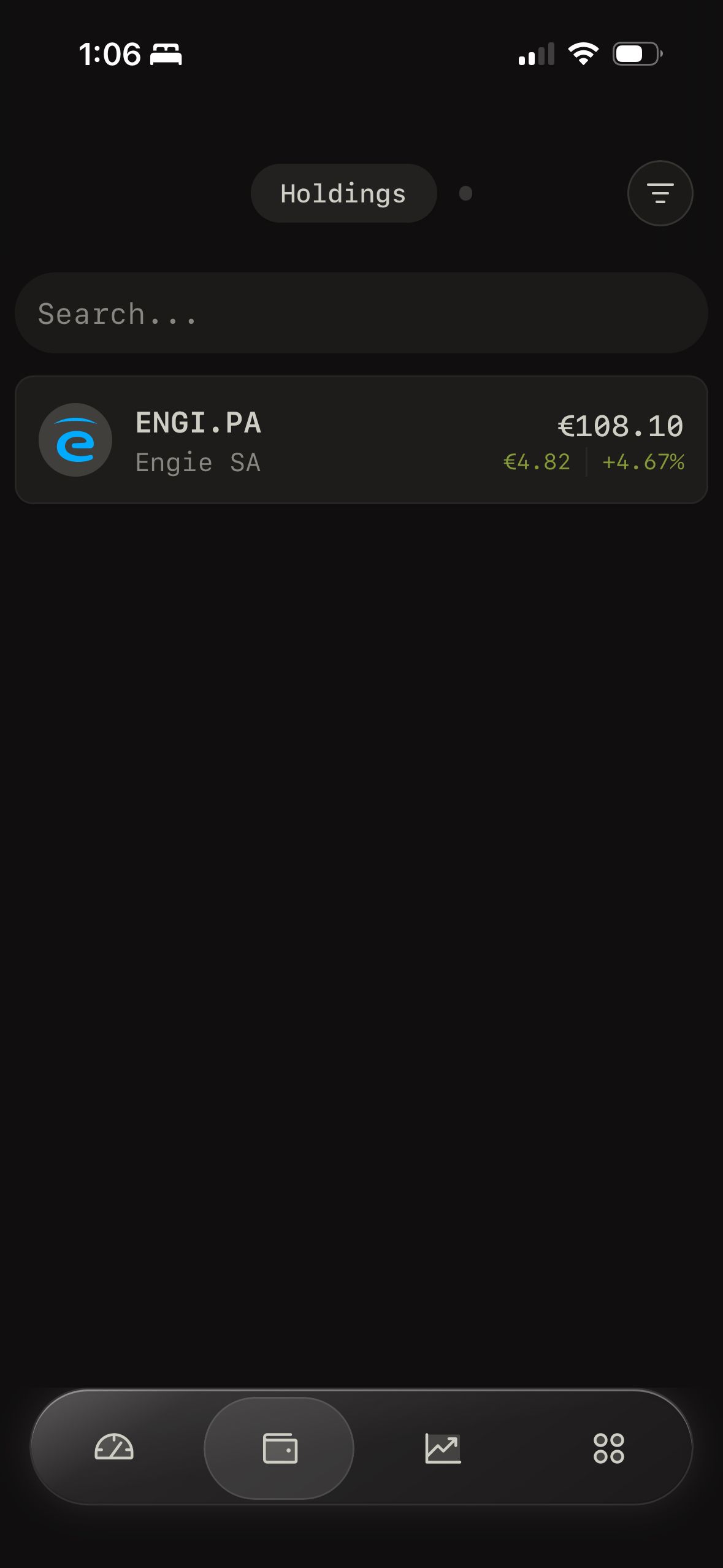 Holdings (Wealthfolio)