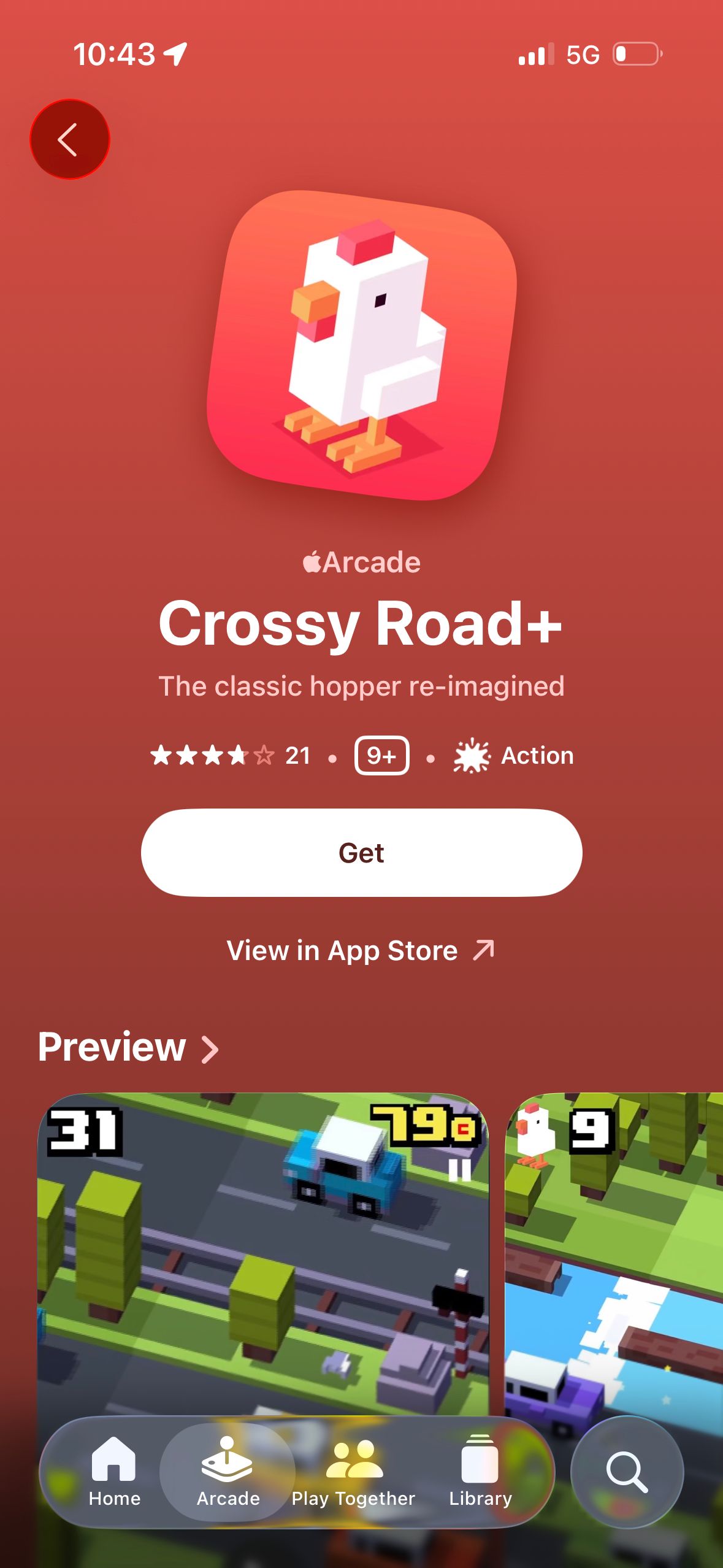 App Store Page (Apple Games iOS26)
