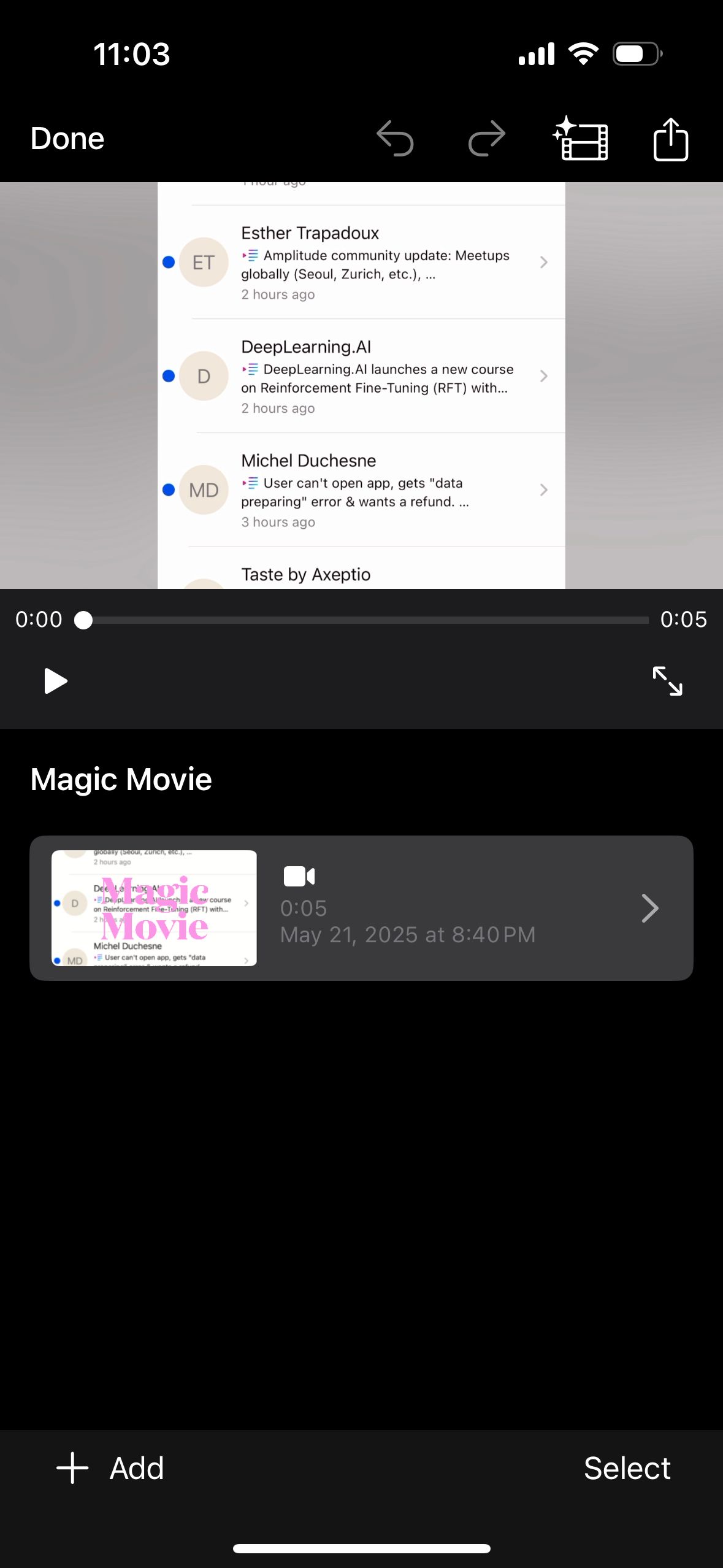 Video Editor (iMovie)