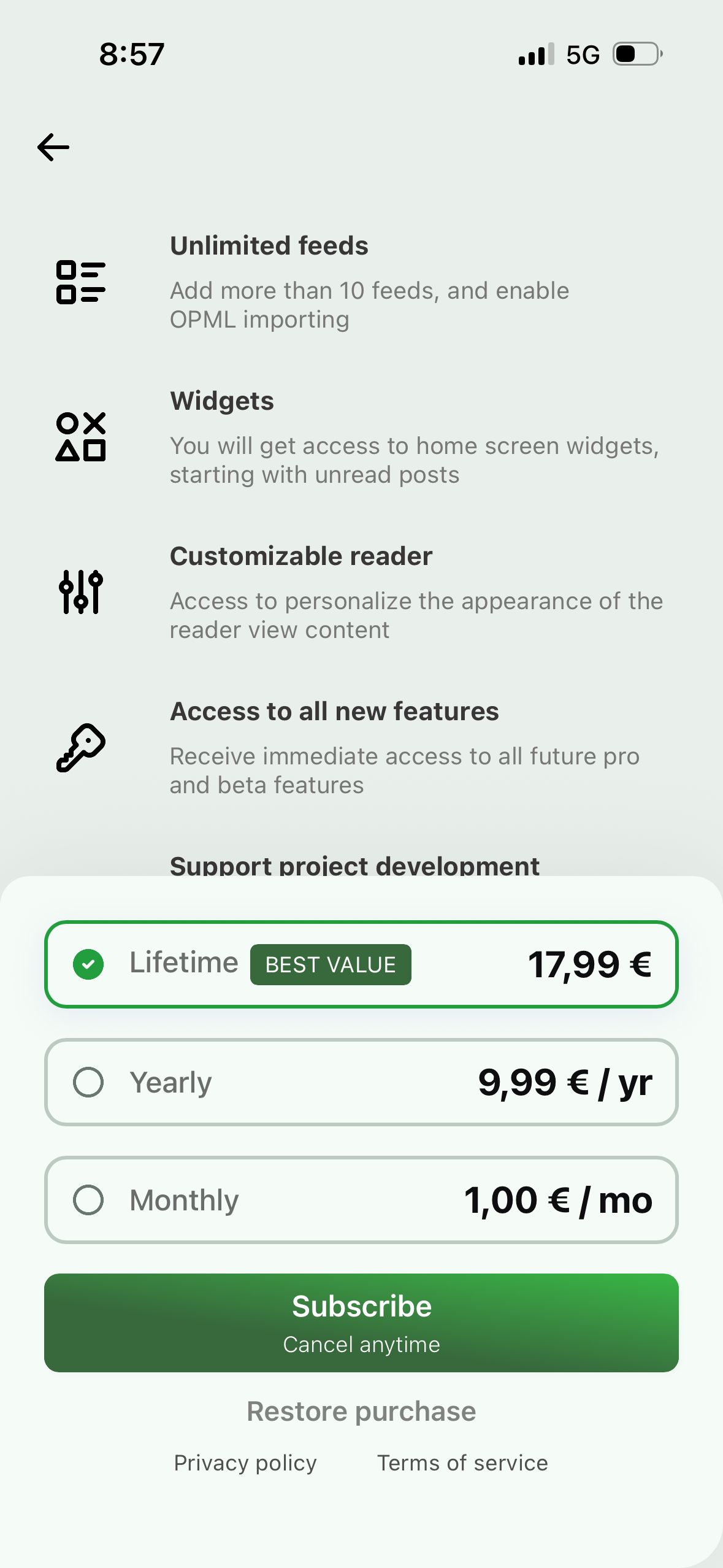 Pricing (Twine)
