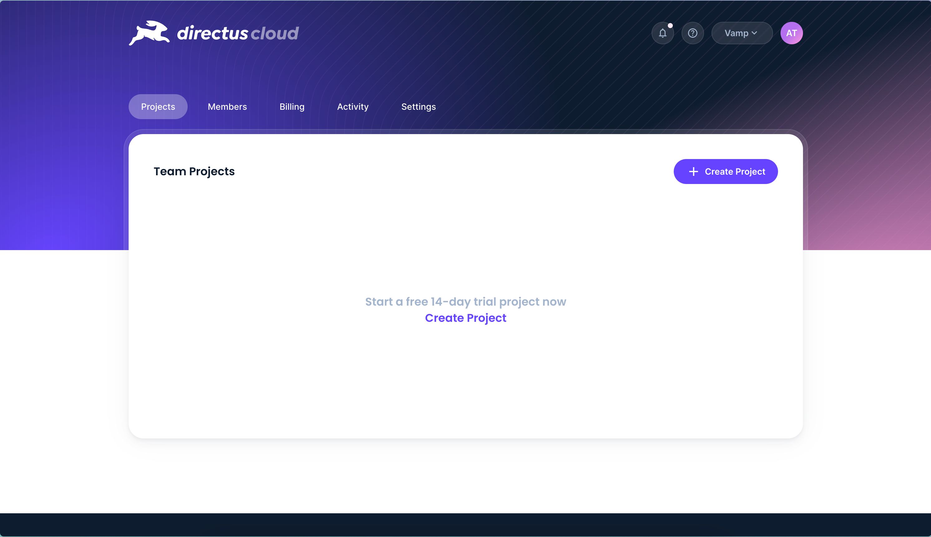 dashboard (Directus Cloud)