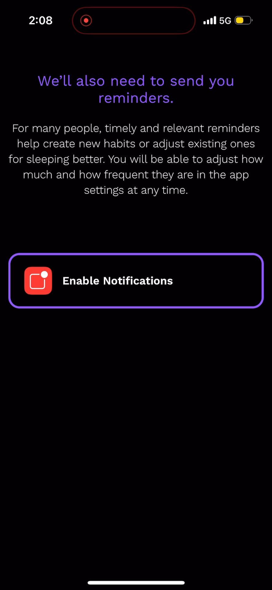 dialog (Sleep Reminder App)