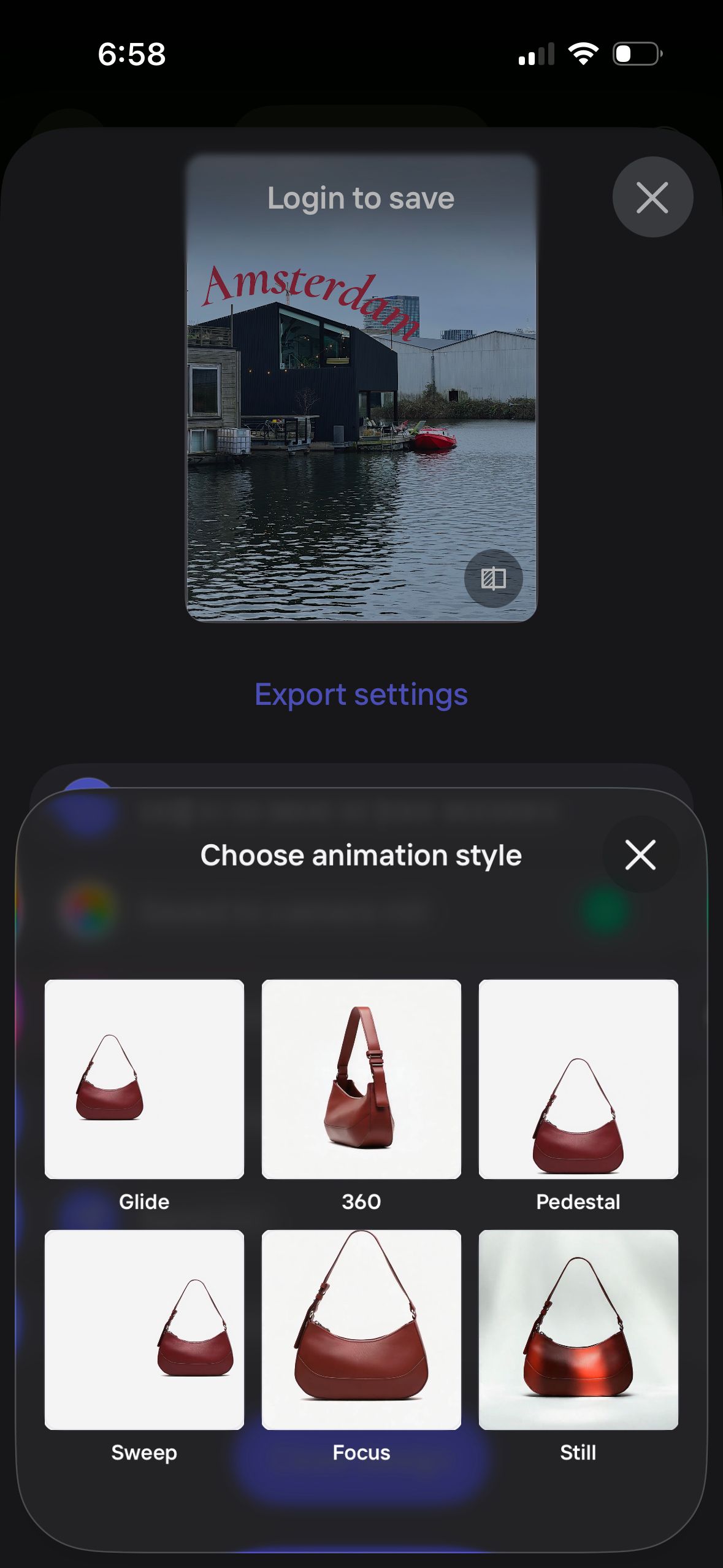 Animation Style Selection