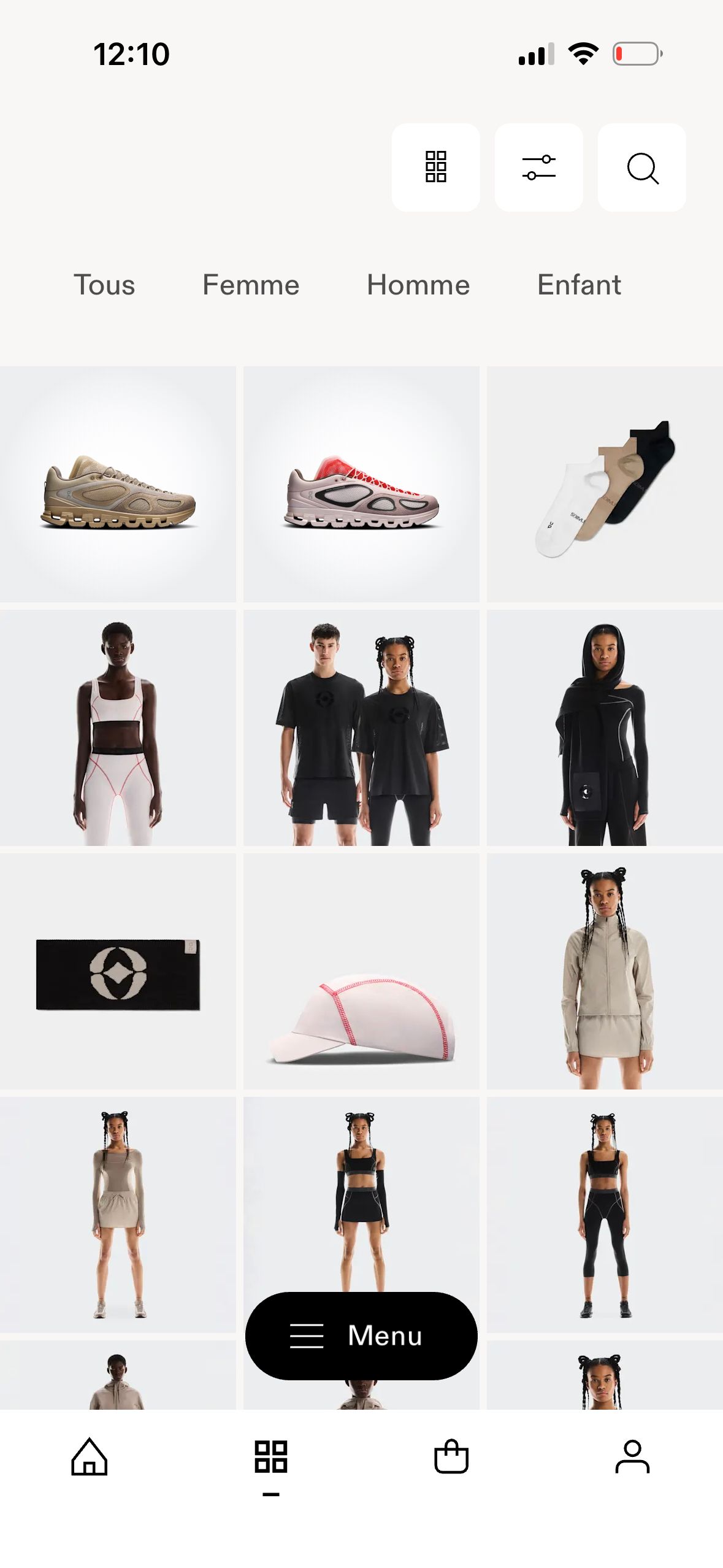 Product Listing (On)
