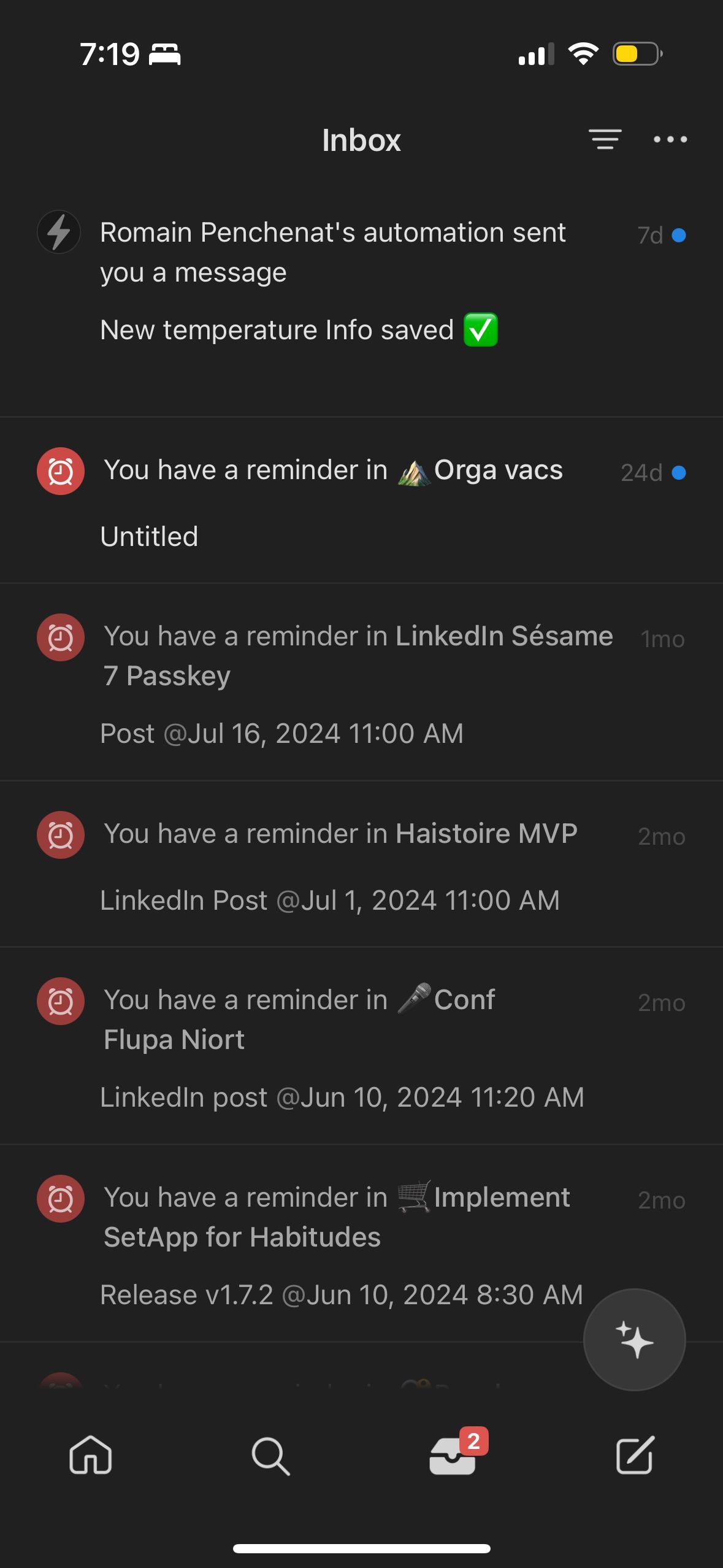 notifications (Inbox)