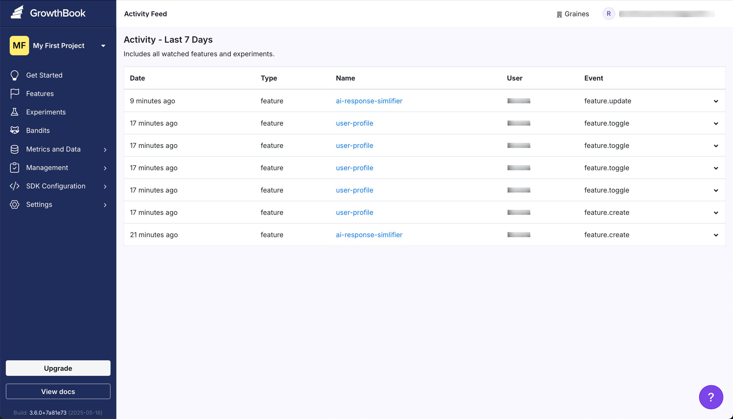 Activity Feed