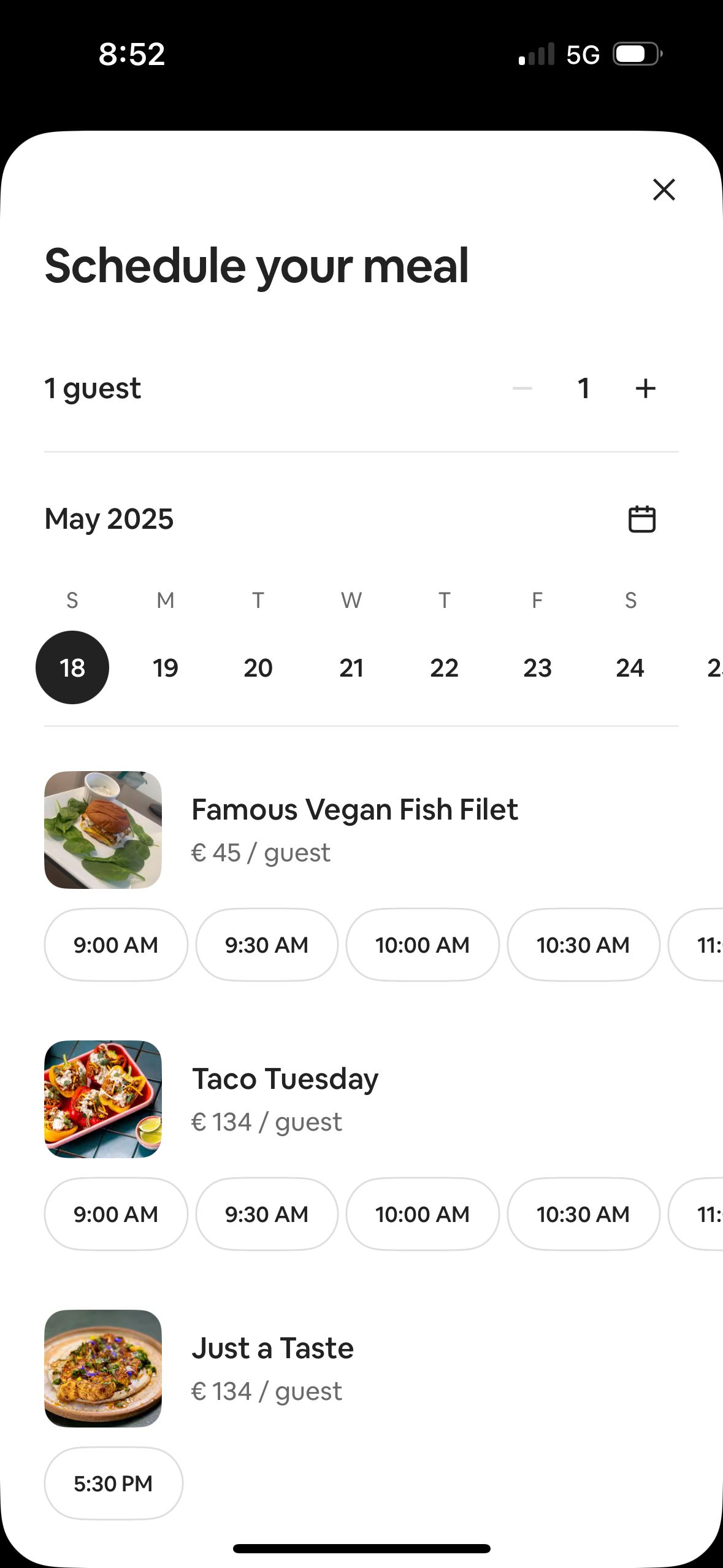 Date & Time Picker (Airbnb)