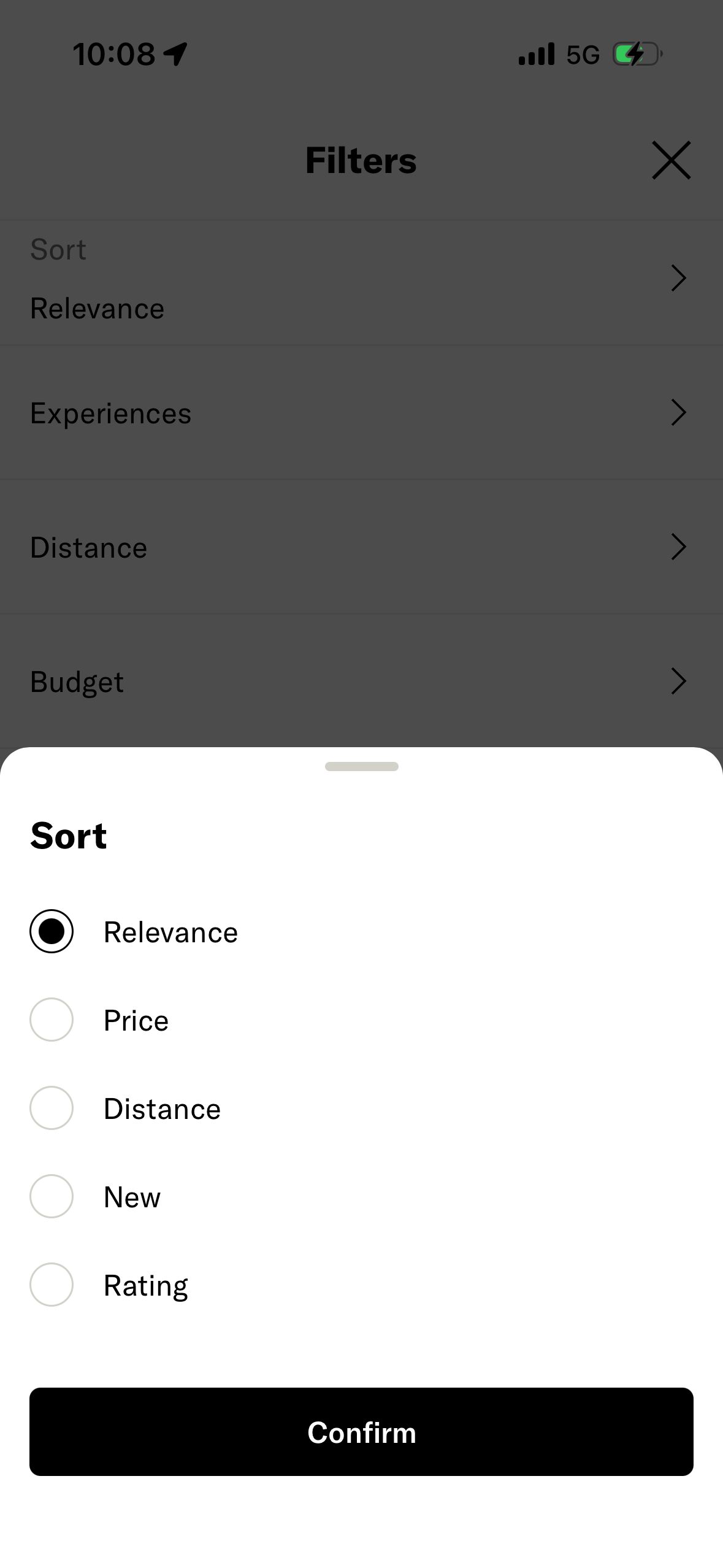 Filter Selection (Staycation)