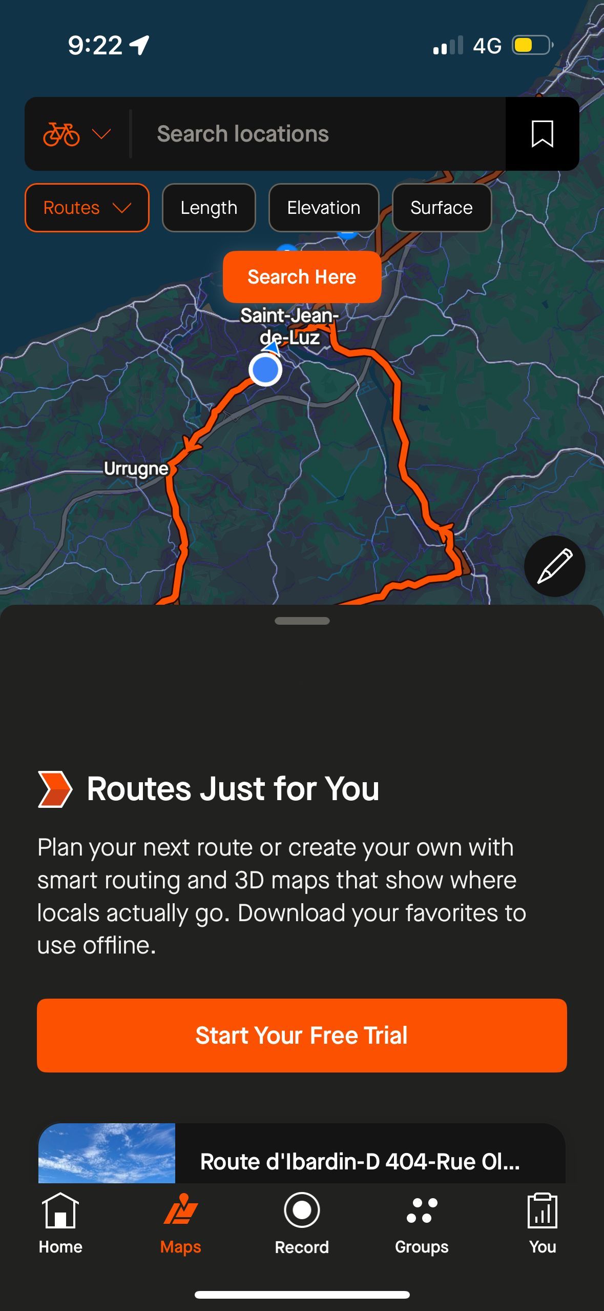 home (Route Planner)