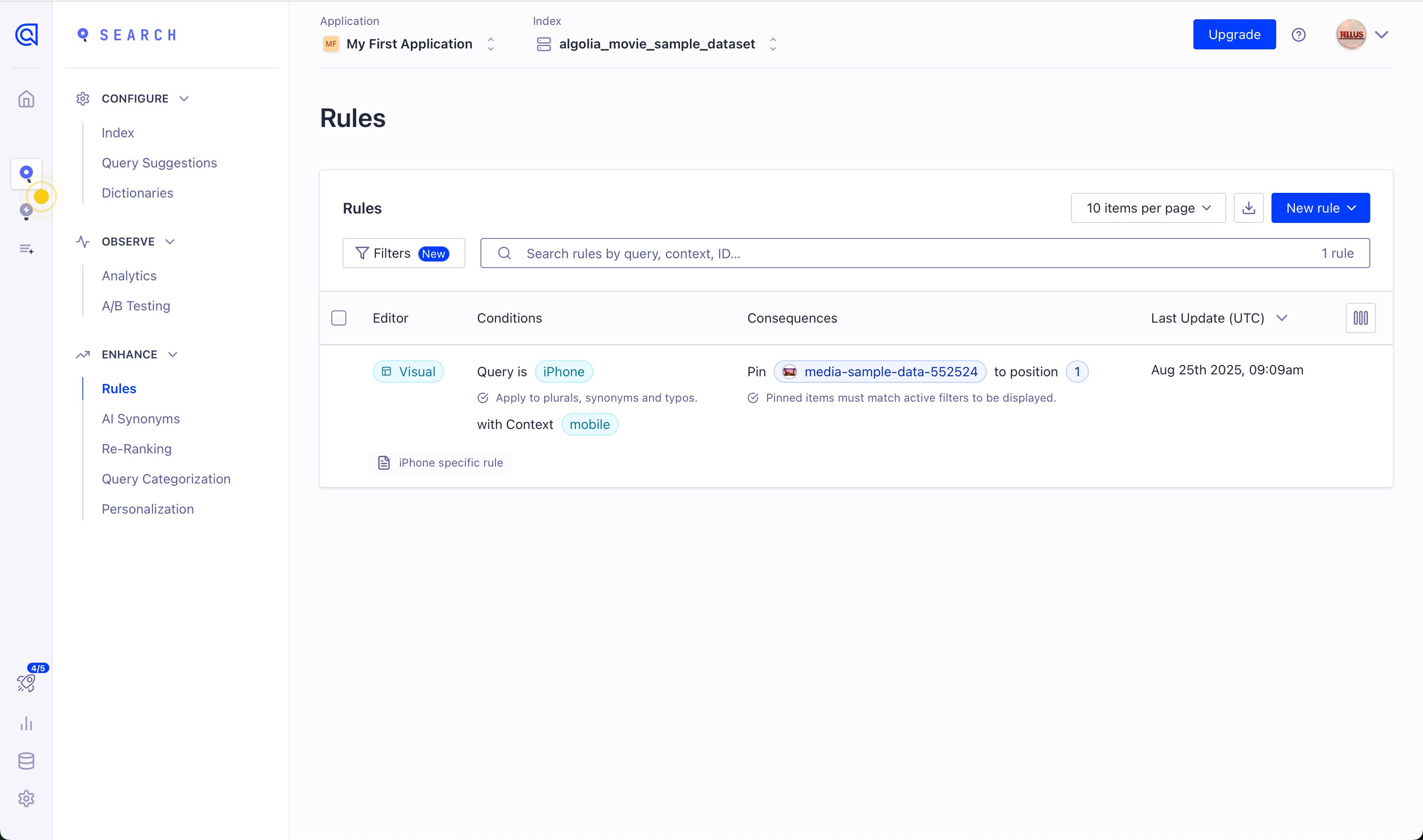 data grid (Algolia)