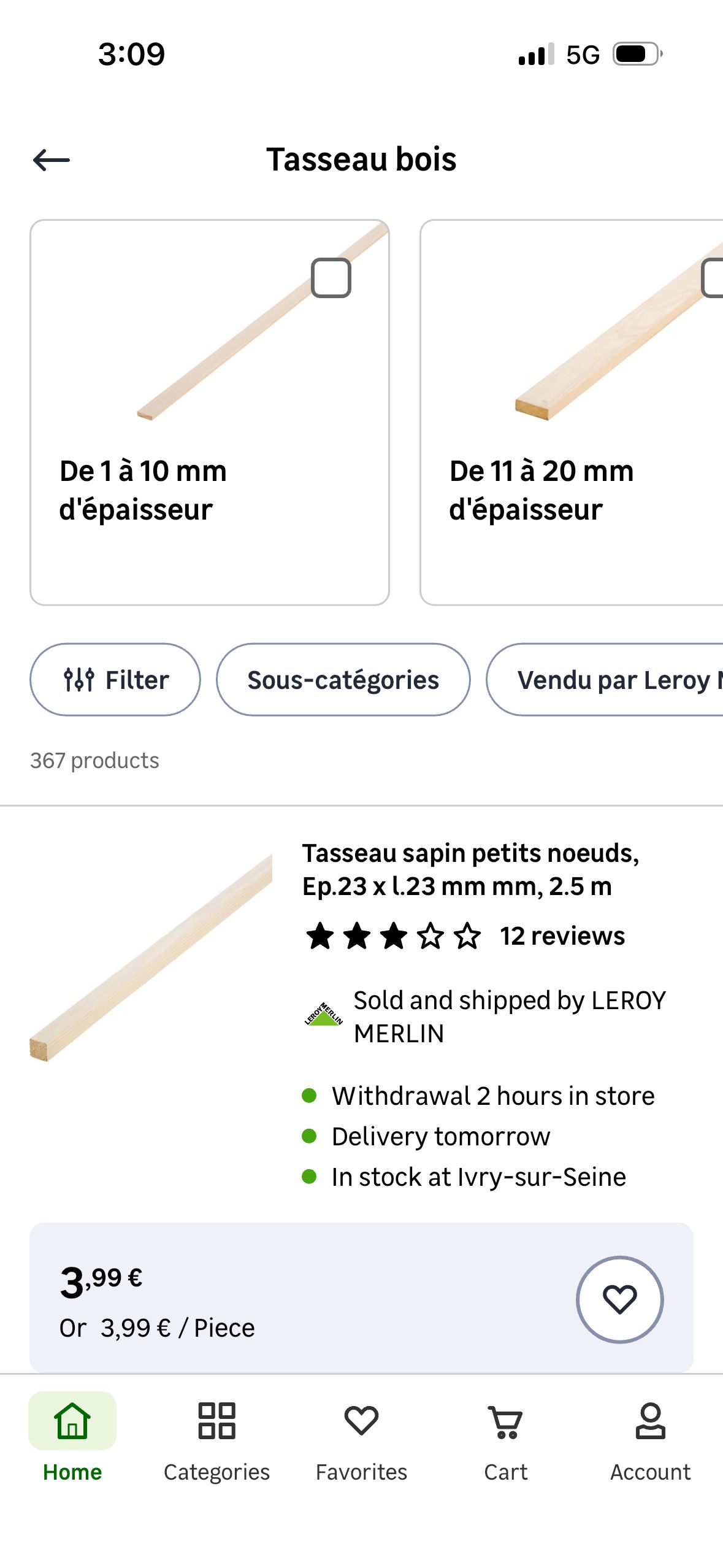 Product Listing (Leroy Merlin)