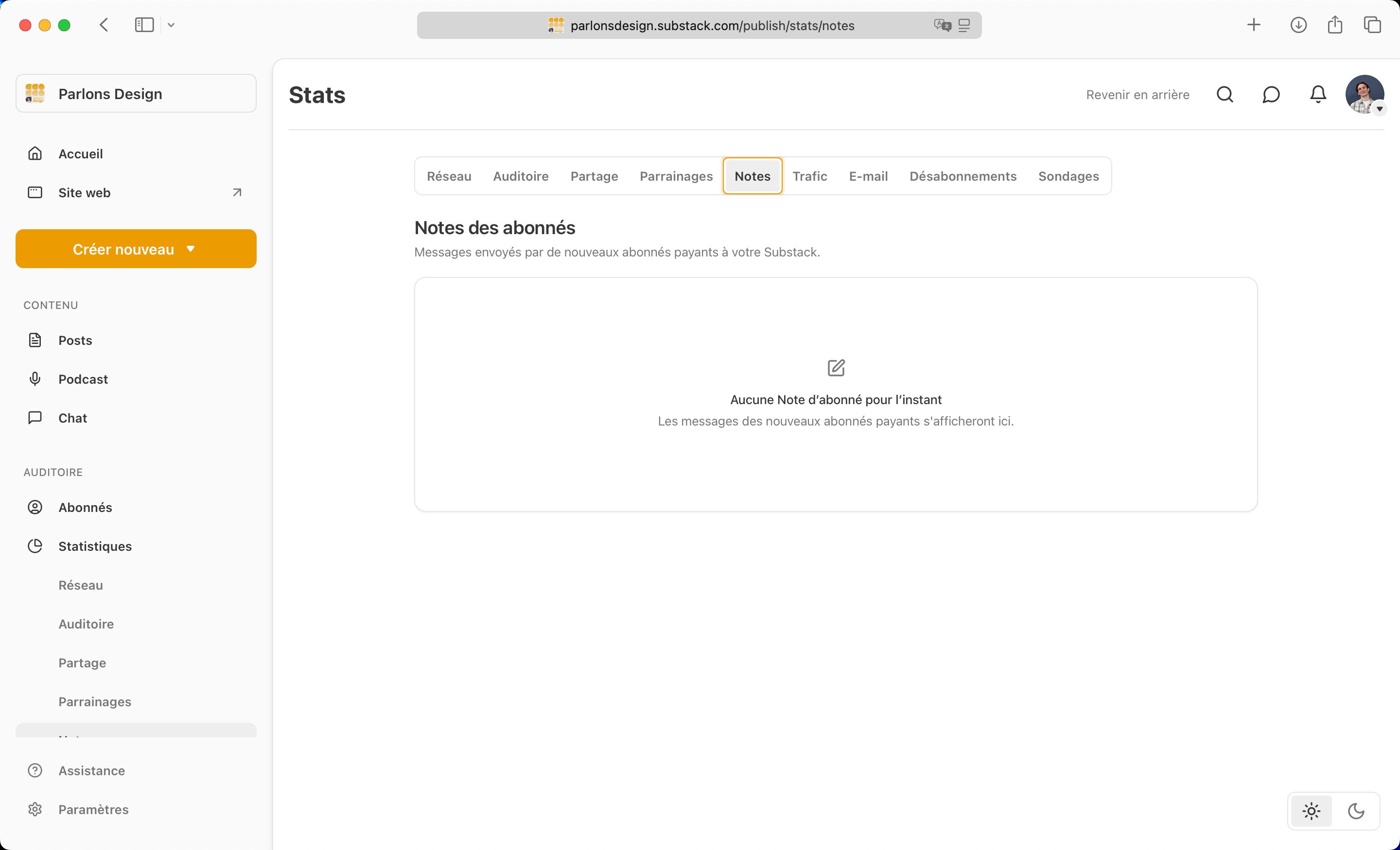 Dashboard (Substack)