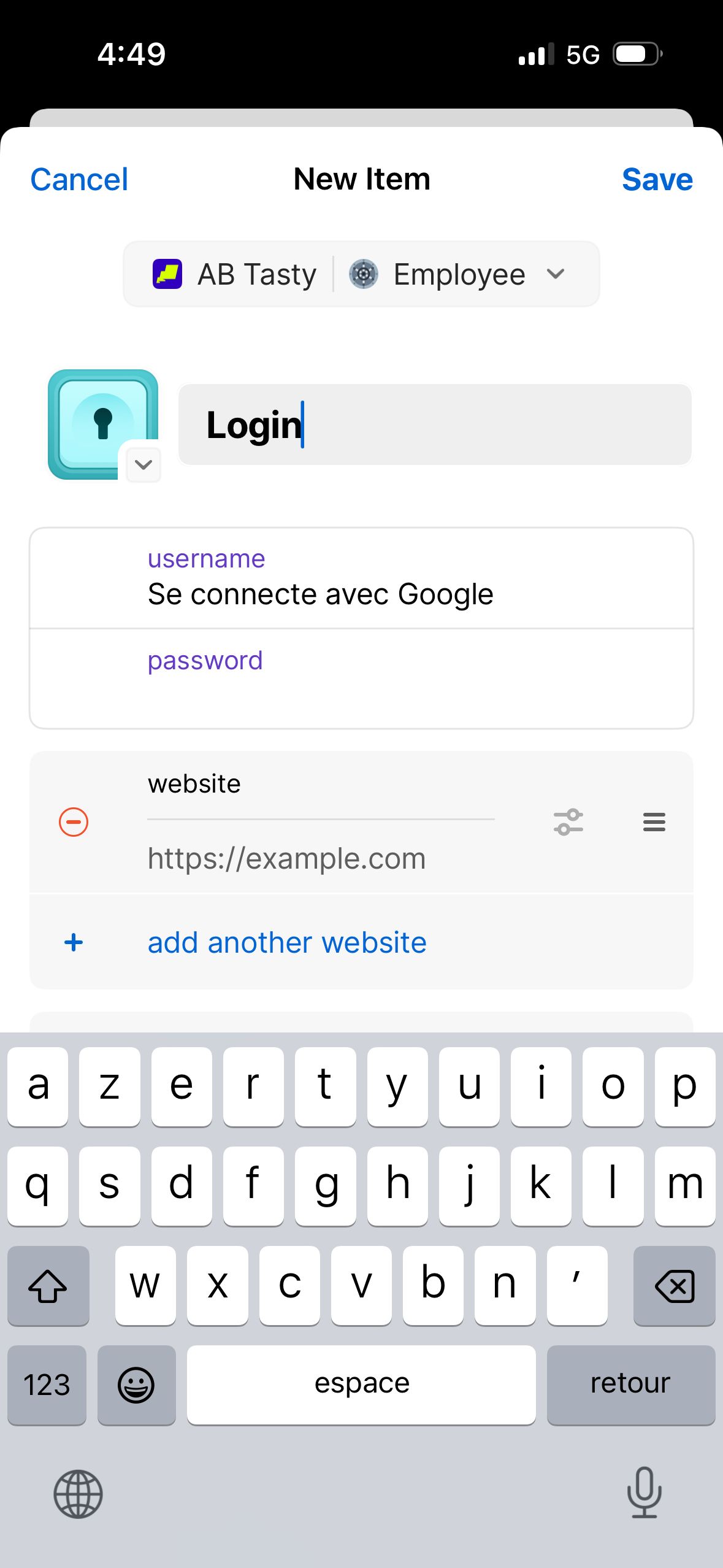 Form (1Password)