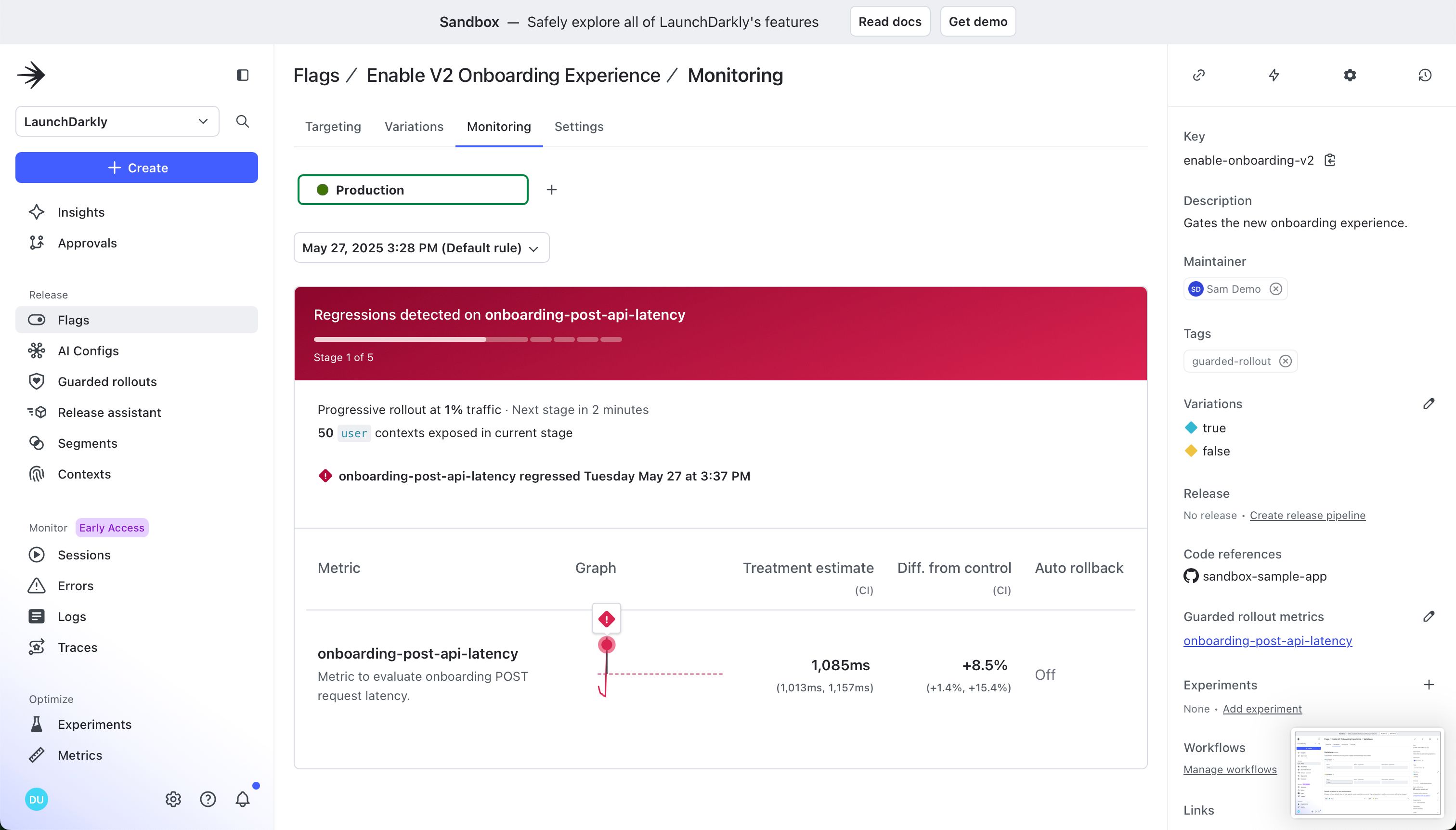Dashboard (LaunchDarkly)