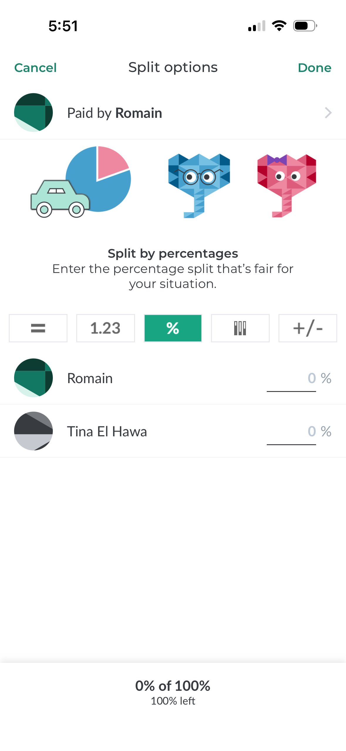 Expense Splitting (Splitwise)