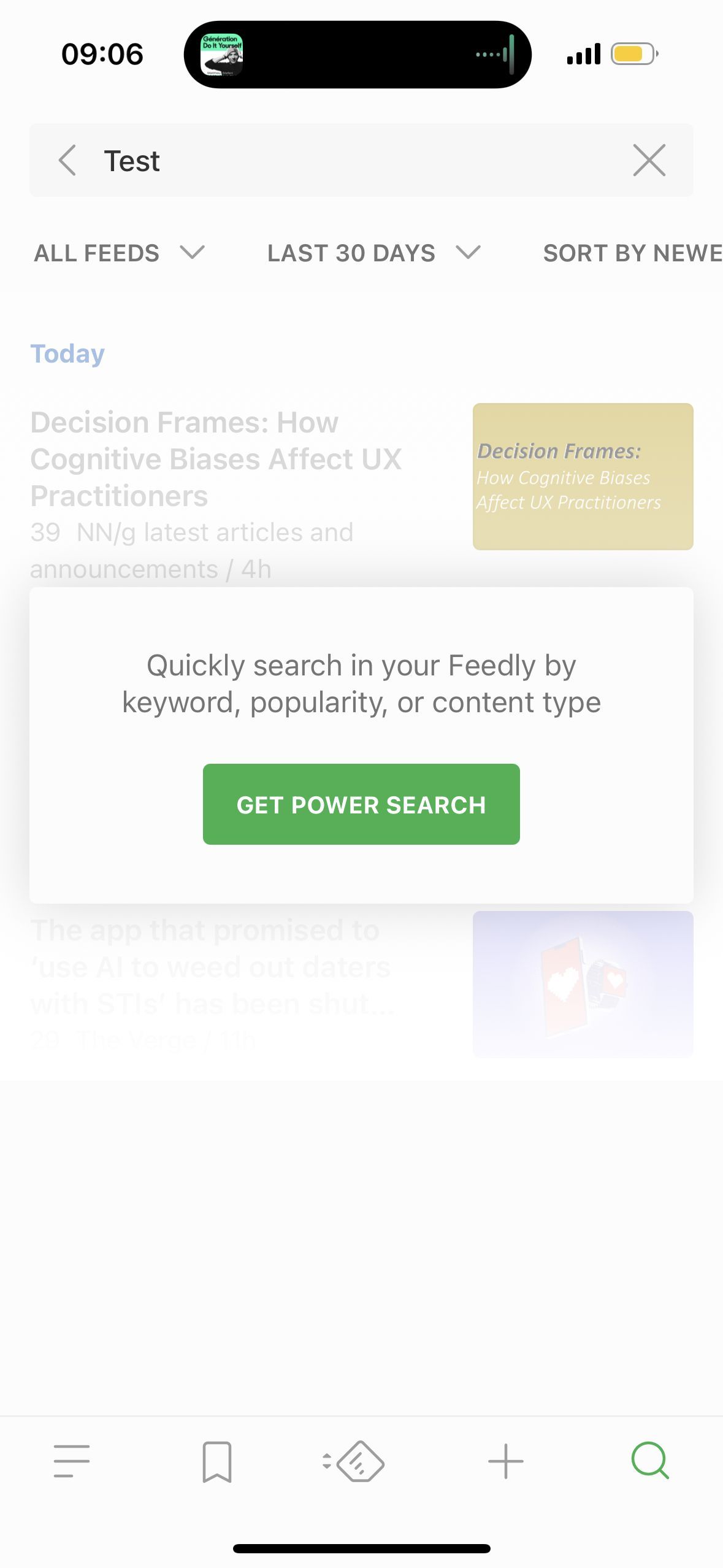 search (Feedly)