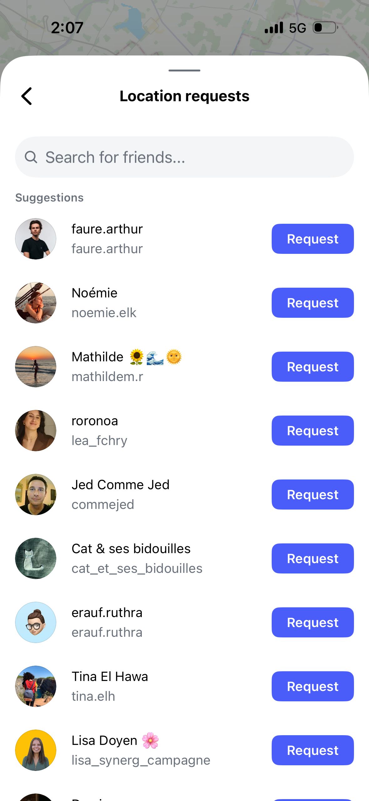 Friend Request List