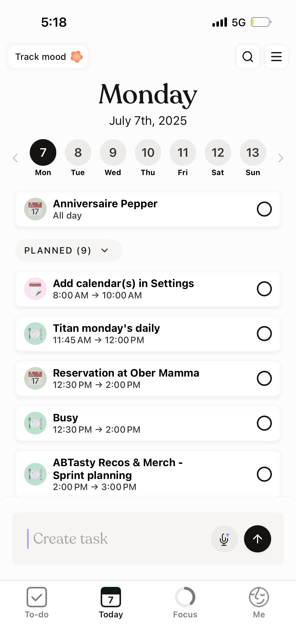 Calendar (Tiimo)