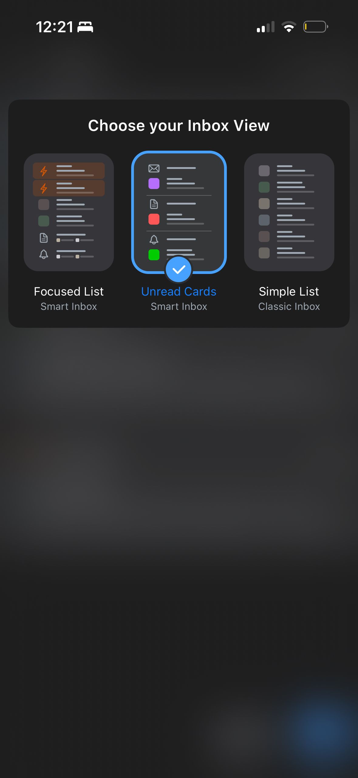 settings / preferences (Spark)