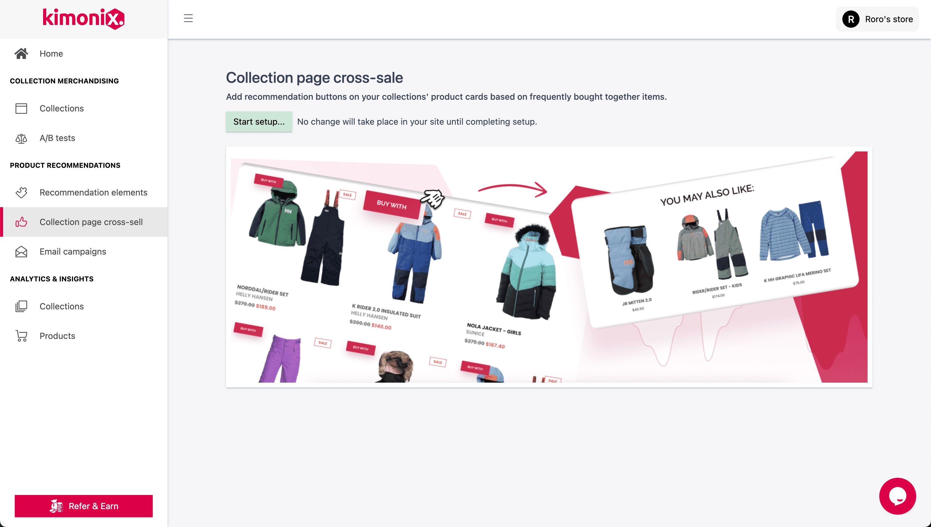 e-commerce management dashboard (Kimonix)
