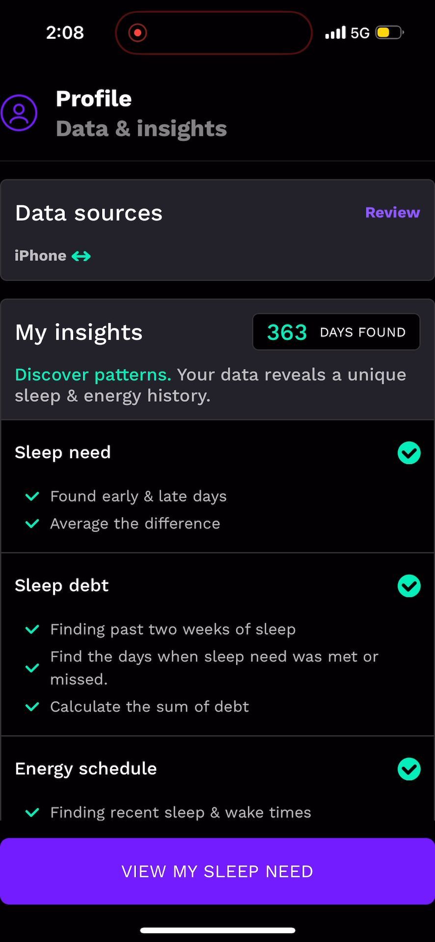 profile (Sleep Insights)