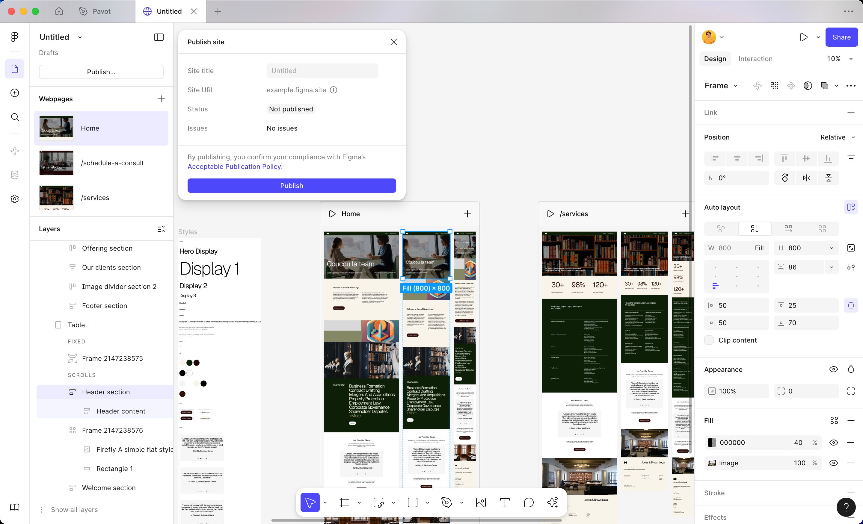 Design Tool (Figma Sites)