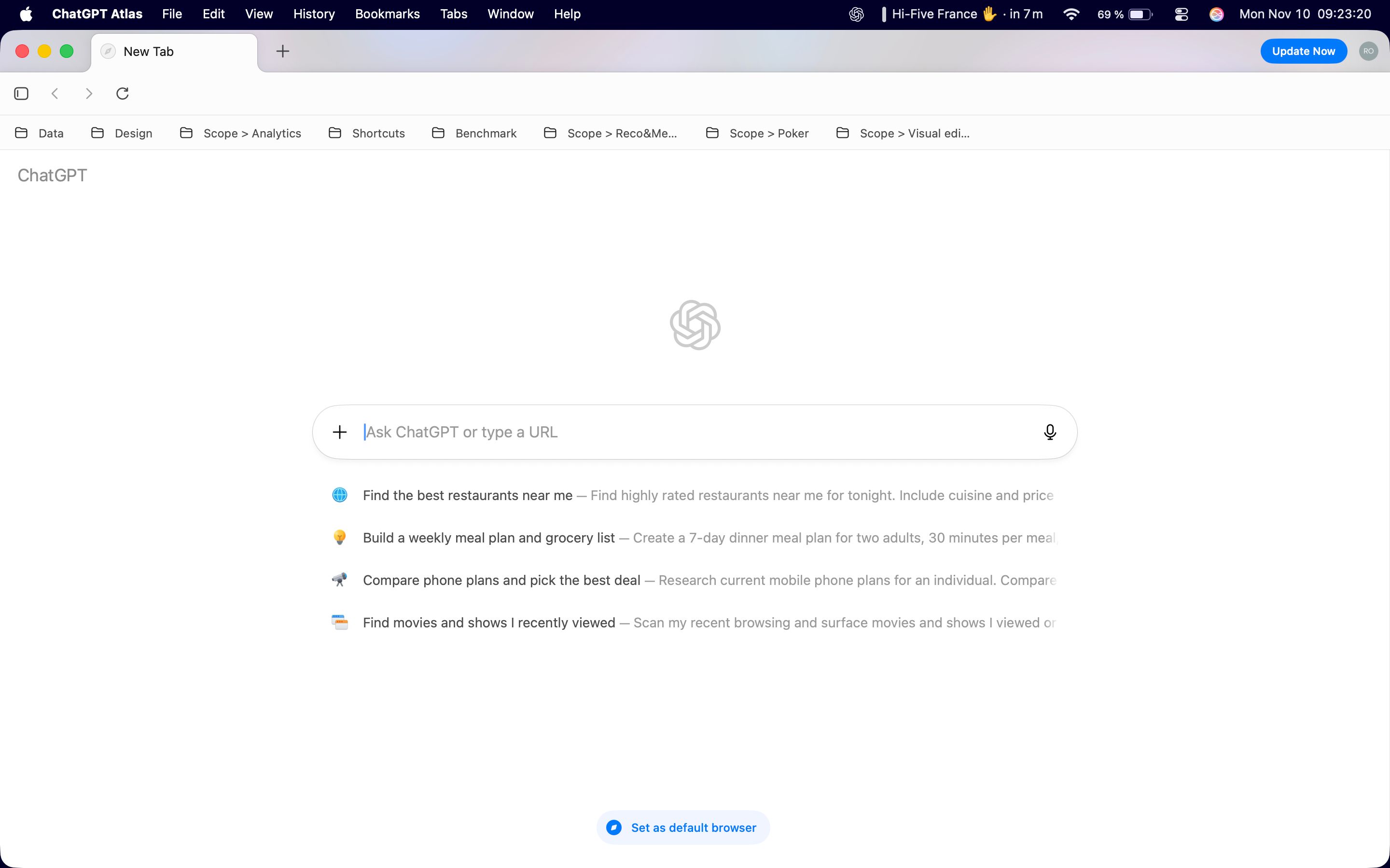 empty state (ChatGPT Atlas)