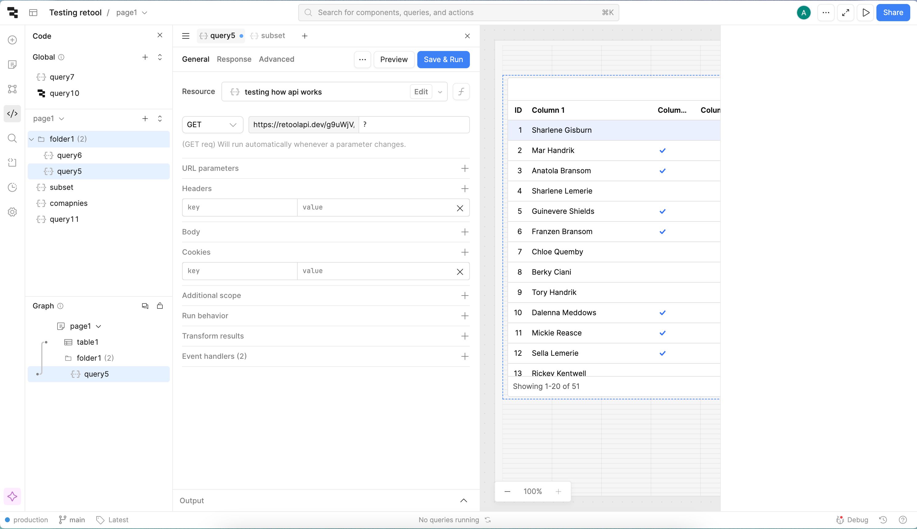 data-table (Retool)